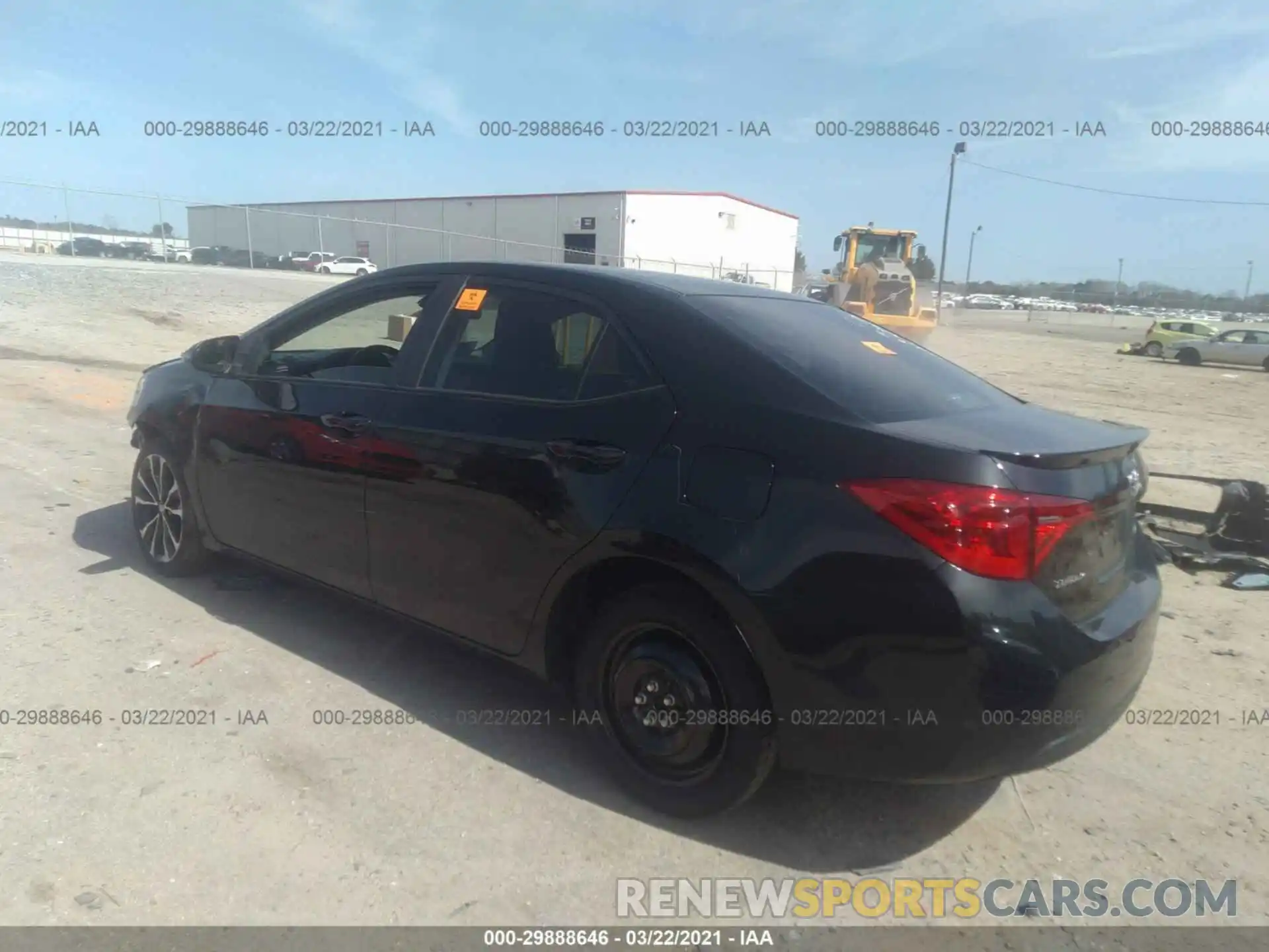 3 Photograph of a damaged car 2T1BURHE3KC163056 TOYOTA COROLLA 2019