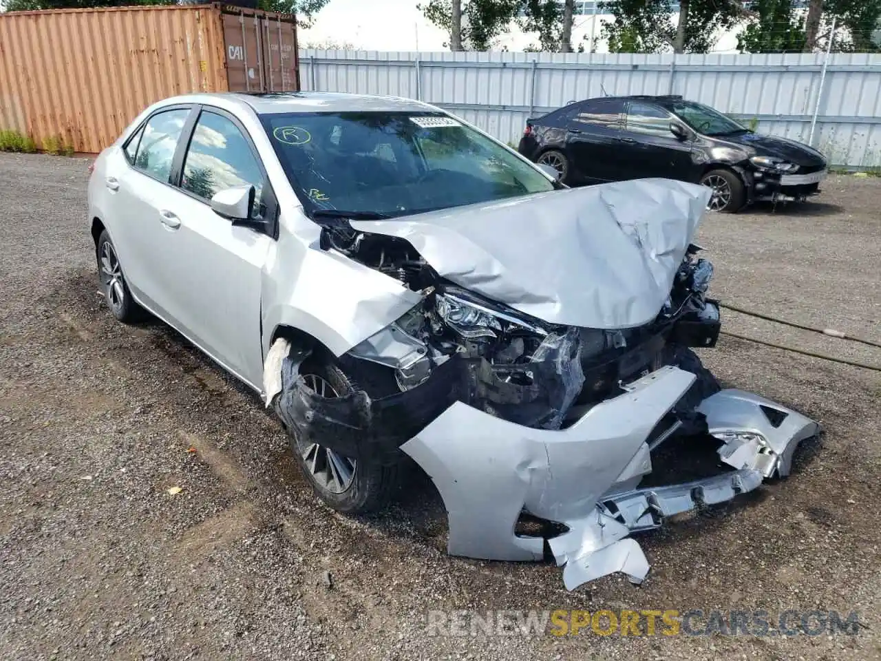 1 Photograph of a damaged car 2T1BURHE3KC163638 TOYOTA COROLLA 2019