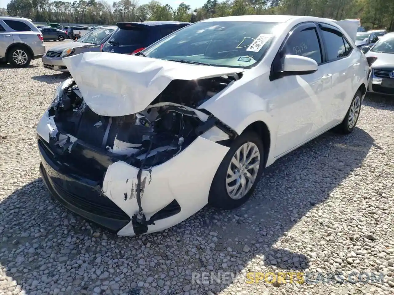 2 Photograph of a damaged car 2T1BURHE3KC164708 TOYOTA COROLLA 2019