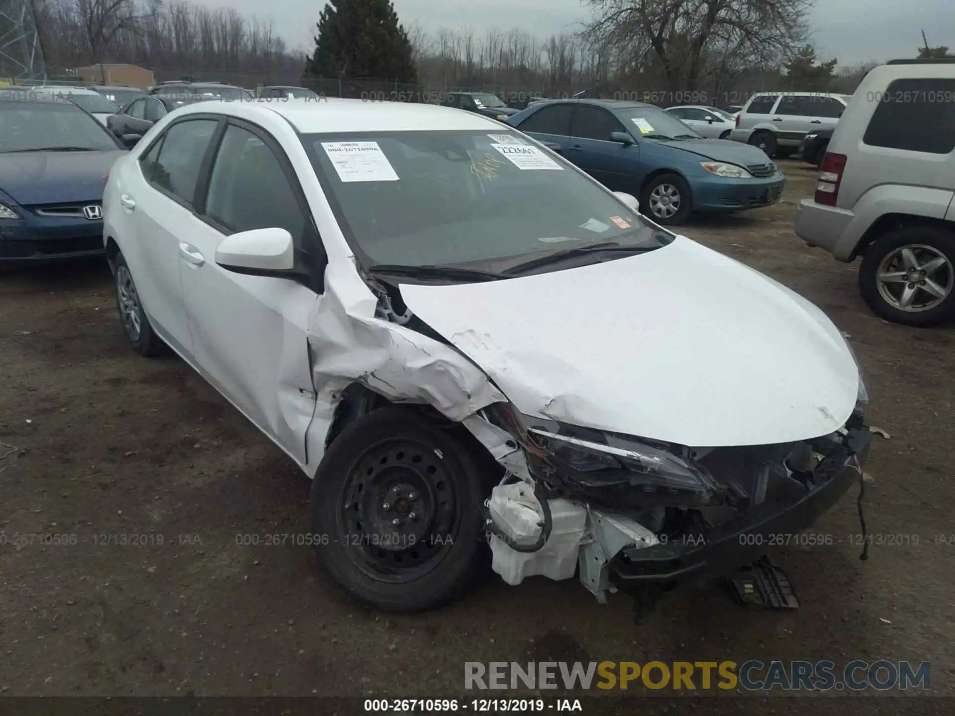 1 Photograph of a damaged car 2T1BURHE3KC165292 TOYOTA COROLLA 2019