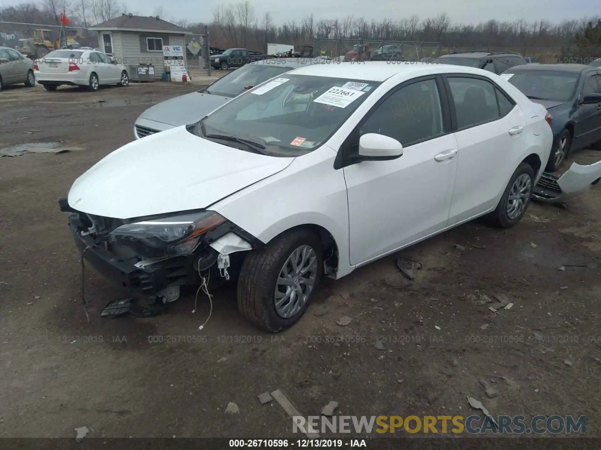 2 Photograph of a damaged car 2T1BURHE3KC165292 TOYOTA COROLLA 2019