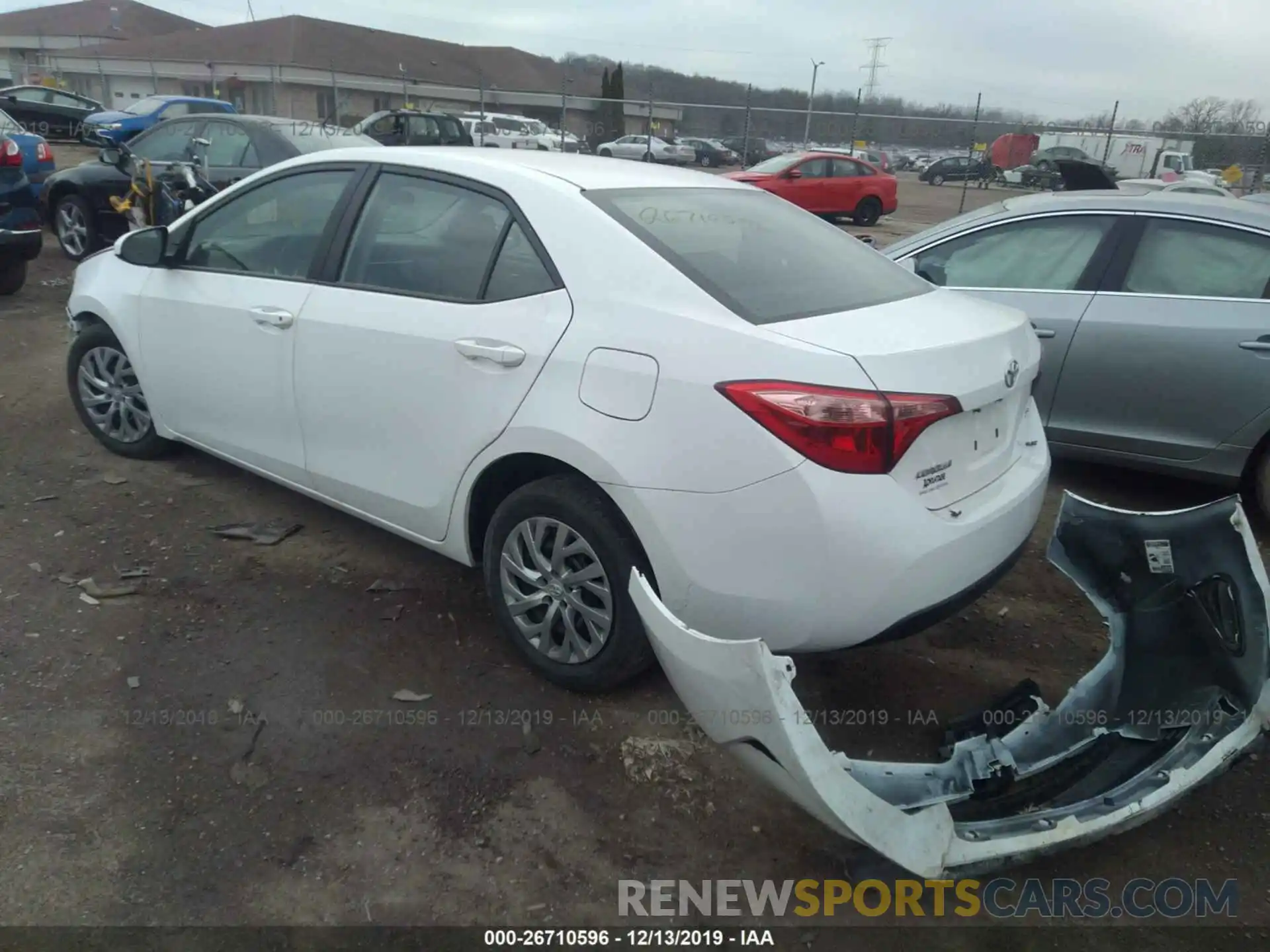 3 Photograph of a damaged car 2T1BURHE3KC165292 TOYOTA COROLLA 2019