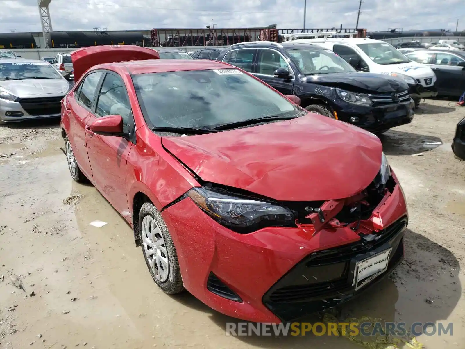 1 Photograph of a damaged car 2T1BURHE3KC165406 TOYOTA COROLLA 2019