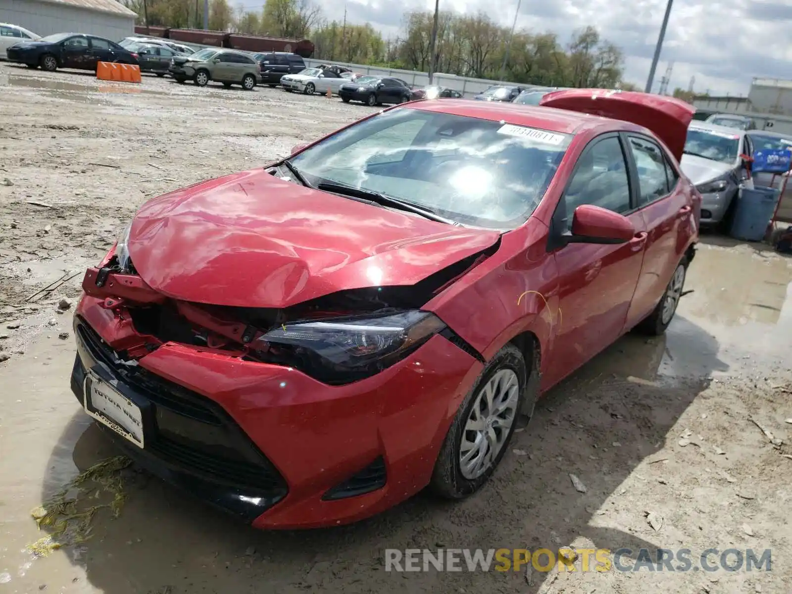 2 Photograph of a damaged car 2T1BURHE3KC165406 TOYOTA COROLLA 2019