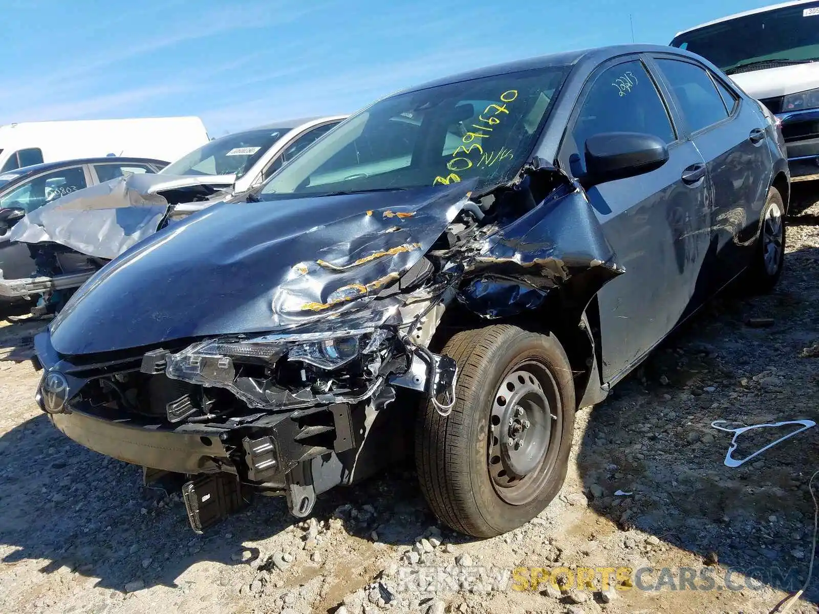 2 Photograph of a damaged car 2T1BURHE3KC166538 TOYOTA COROLLA 2019