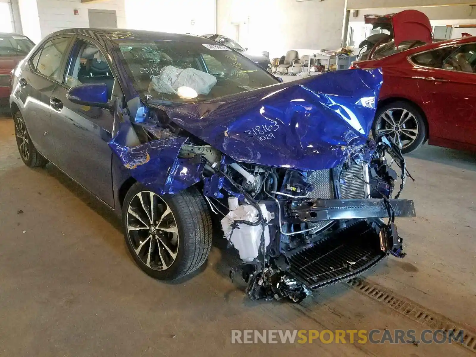 1 Photograph of a damaged car 2T1BURHE3KC166586 TOYOTA COROLLA 2019