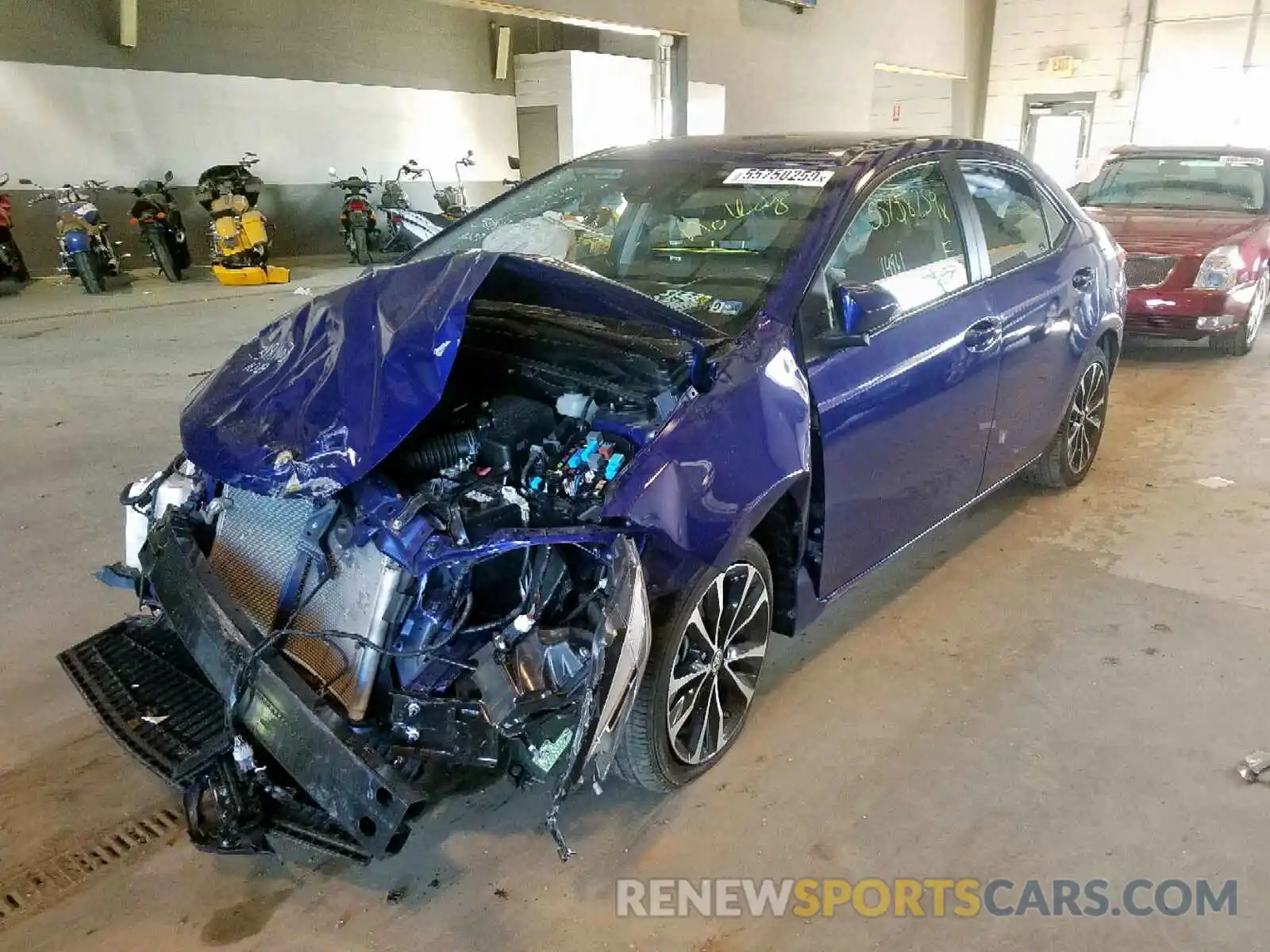 2 Photograph of a damaged car 2T1BURHE3KC166586 TOYOTA COROLLA 2019