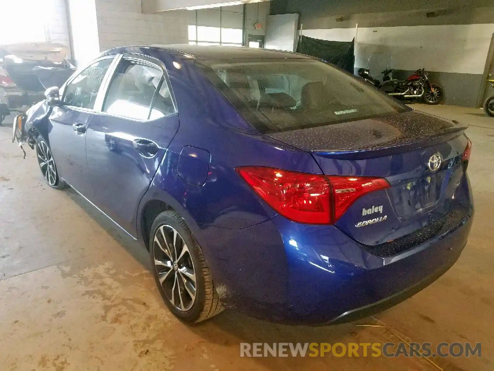 3 Photograph of a damaged car 2T1BURHE3KC166586 TOYOTA COROLLA 2019