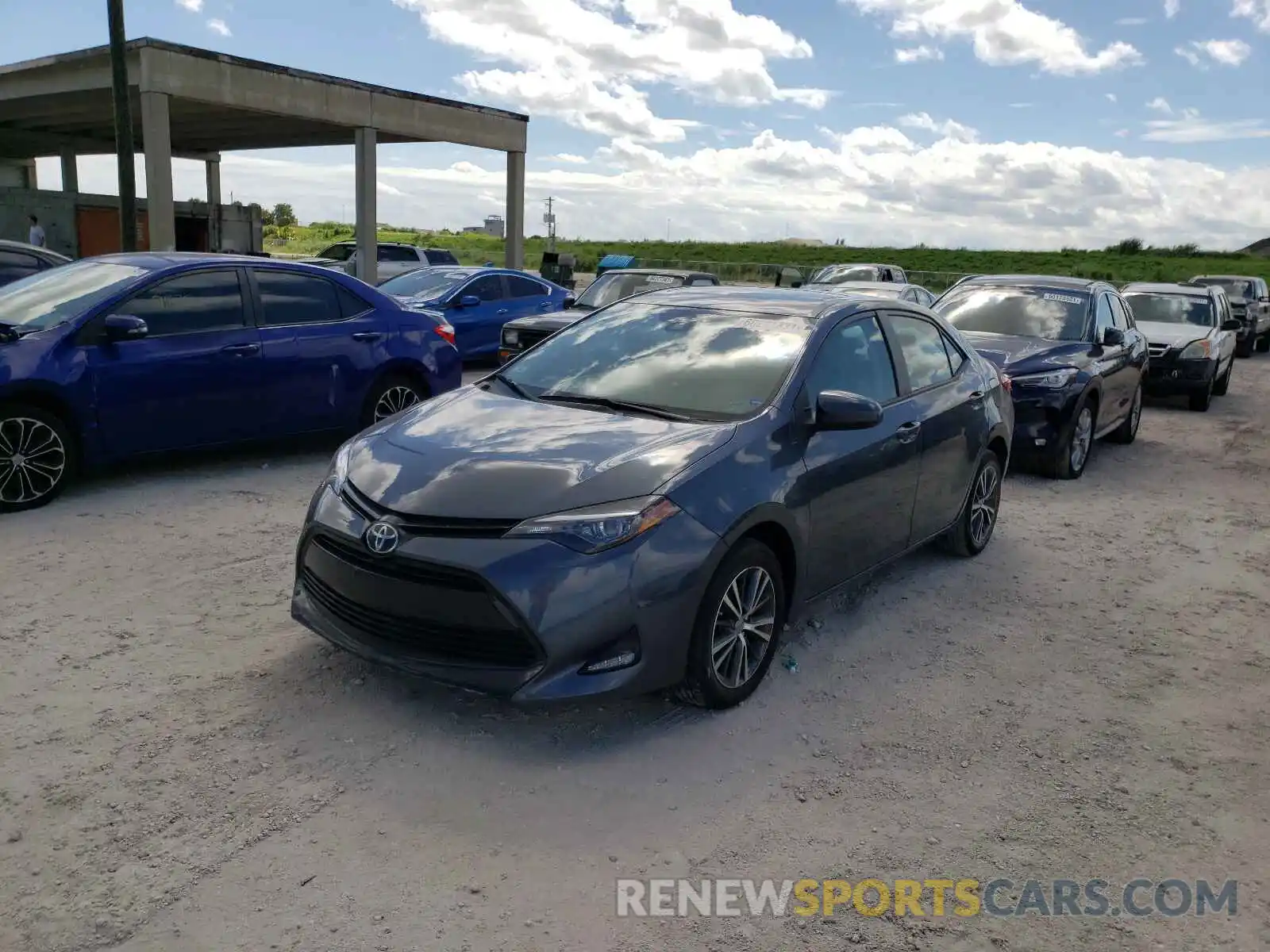 2 Photograph of a damaged car 2T1BURHE3KC166667 TOYOTA COROLLA 2019