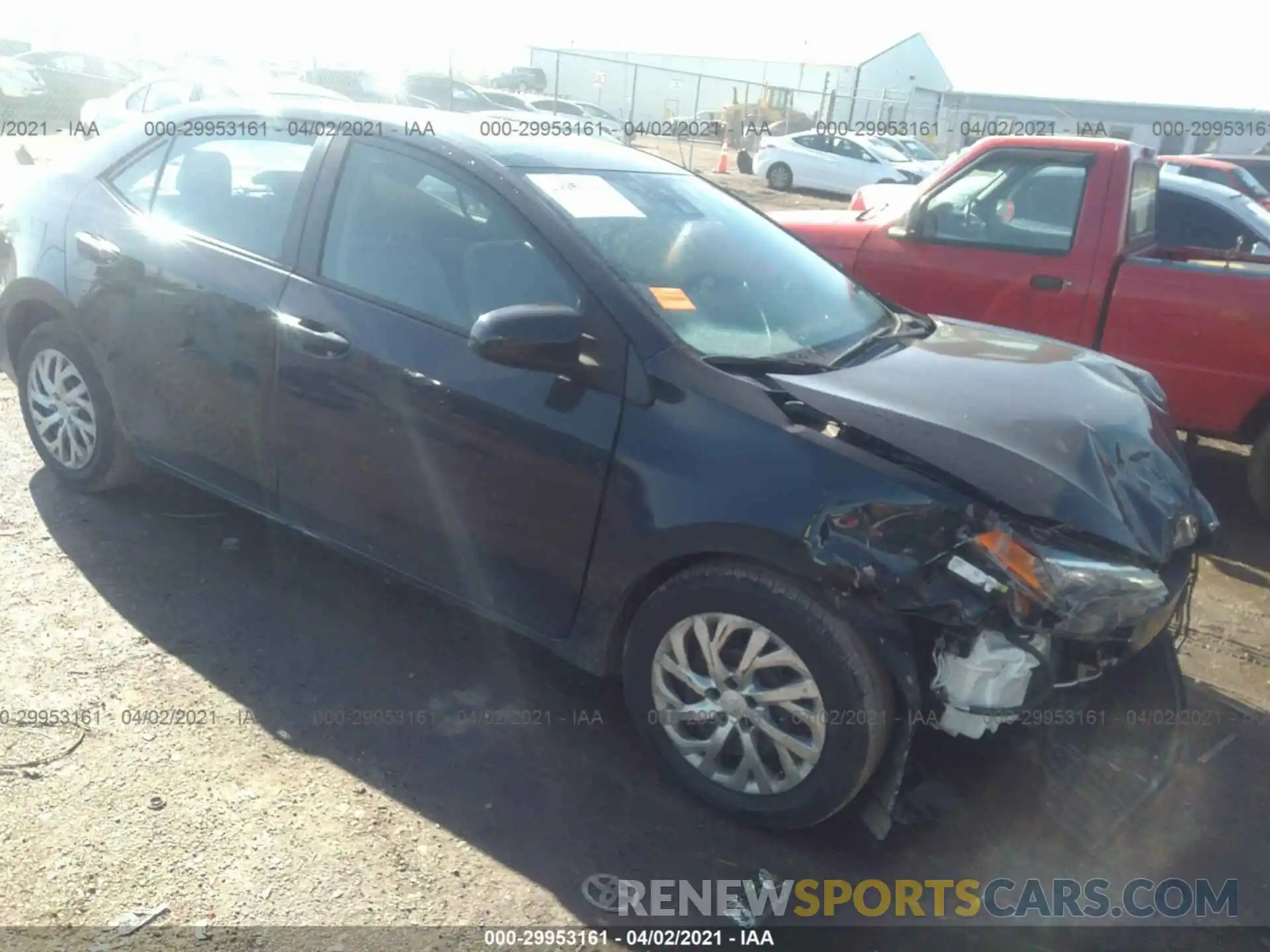 1 Photograph of a damaged car 2T1BURHE3KC166846 TOYOTA COROLLA 2019