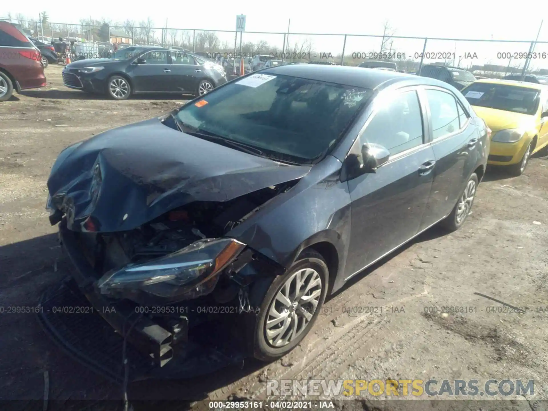 2 Photograph of a damaged car 2T1BURHE3KC166846 TOYOTA COROLLA 2019