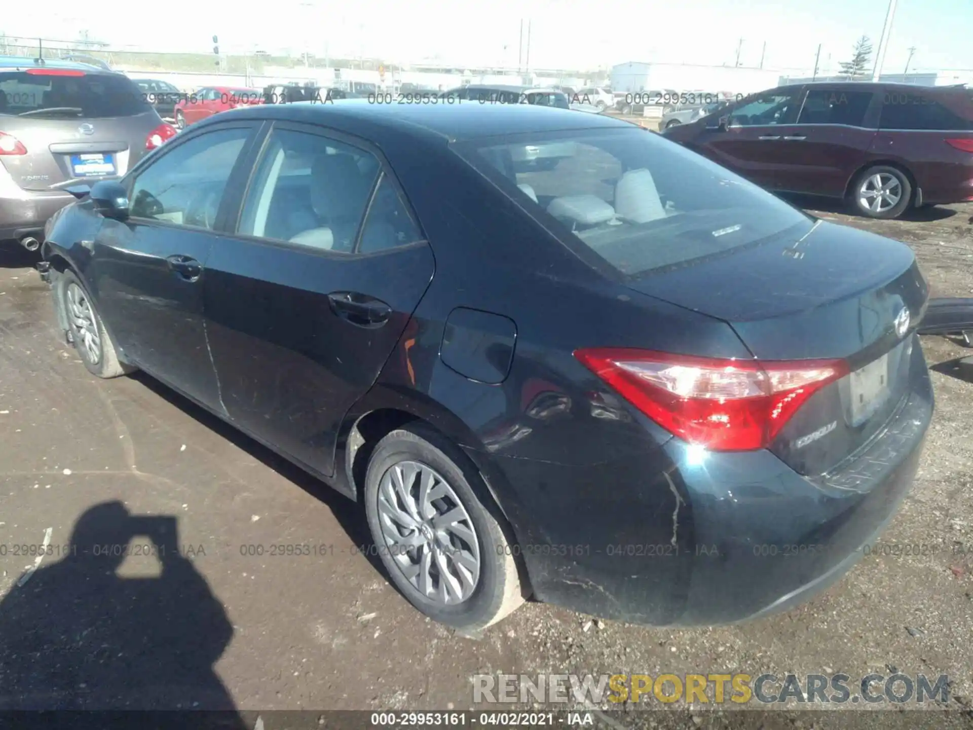 3 Photograph of a damaged car 2T1BURHE3KC166846 TOYOTA COROLLA 2019