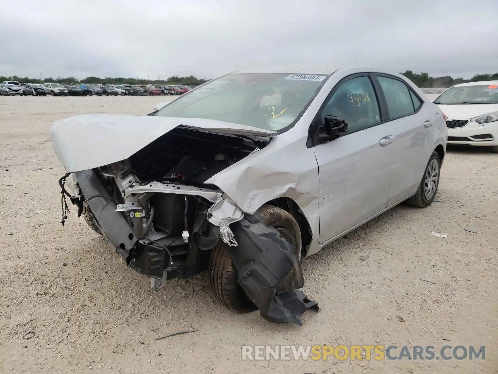 2 Photograph of a damaged car 2T1BURHE3KC167043 TOYOTA COROLLA 2019