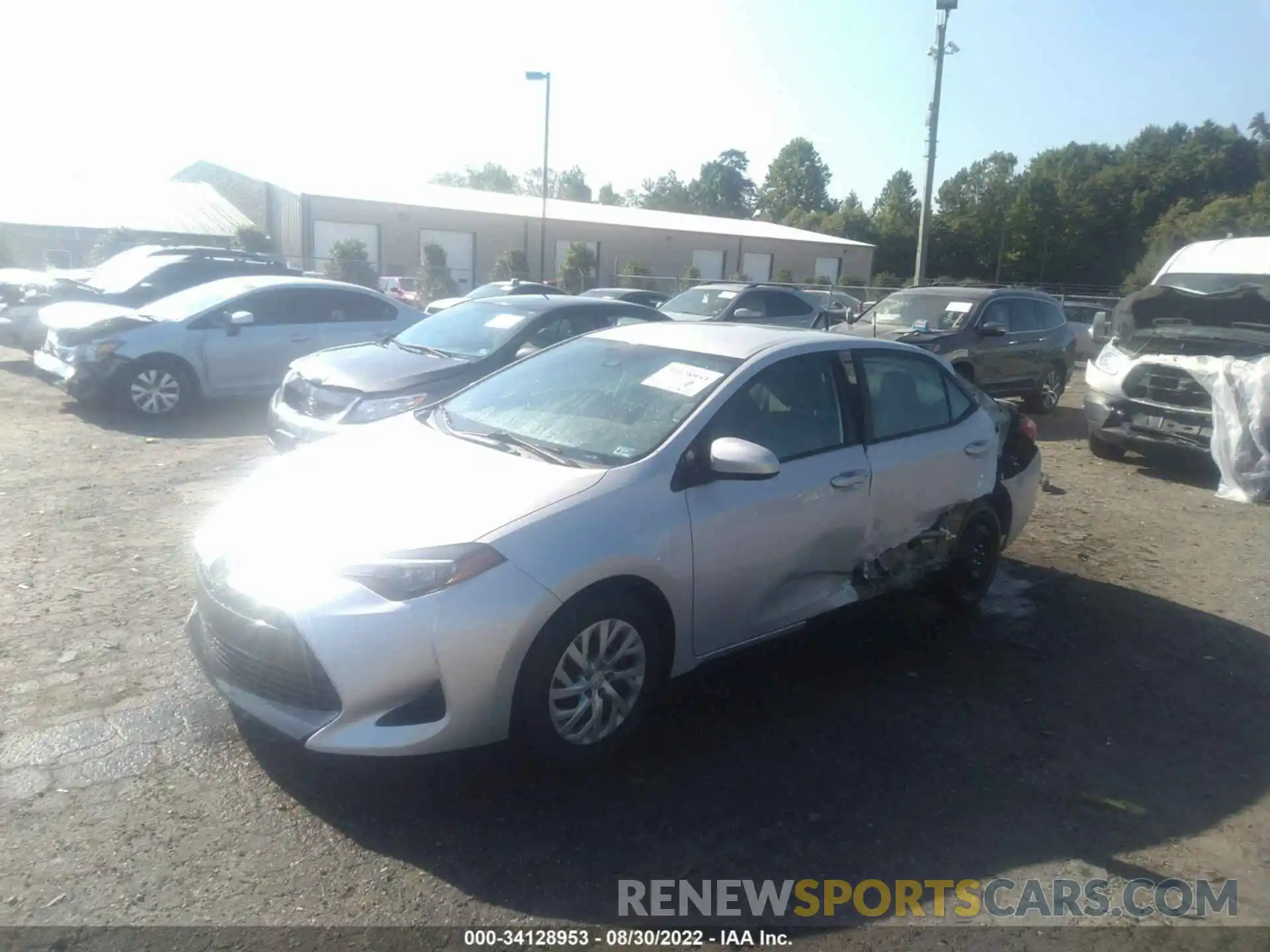 2 Photograph of a damaged car 2T1BURHE3KC167267 TOYOTA COROLLA 2019