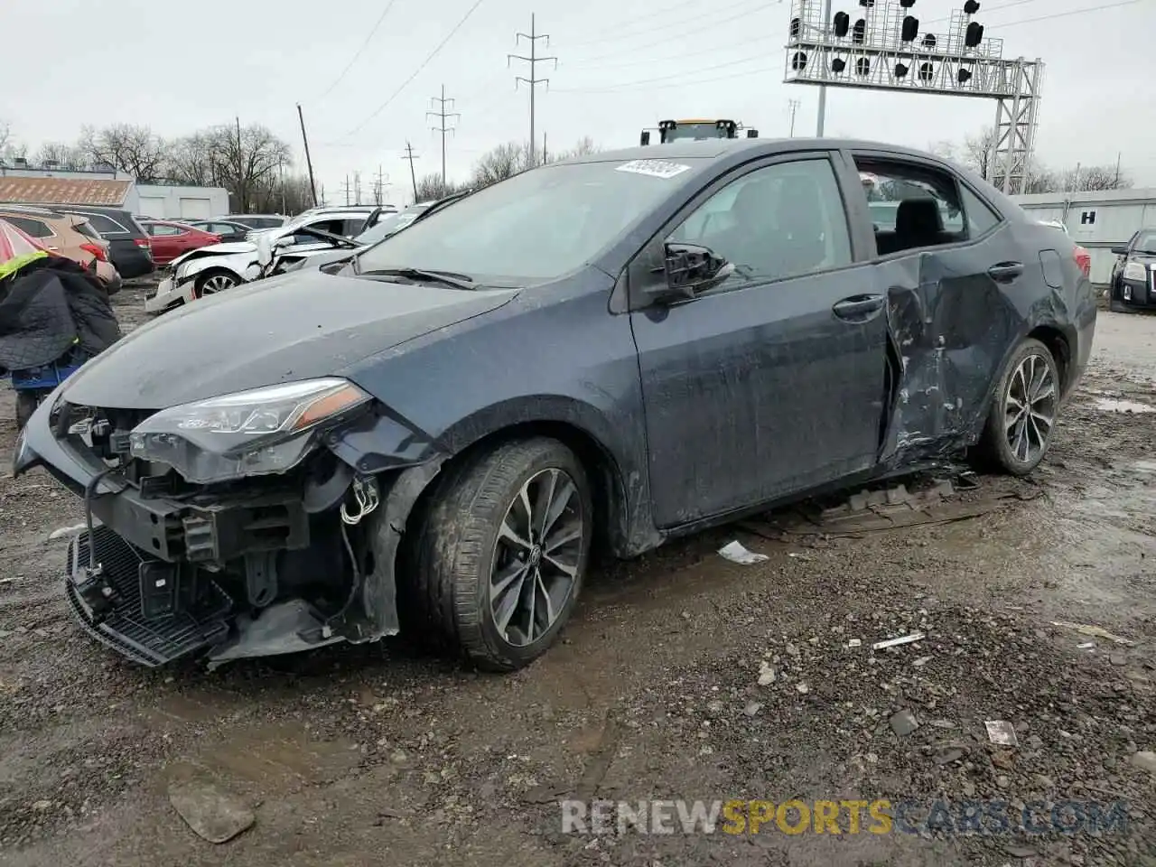 1 Photograph of a damaged car 2T1BURHE3KC167771 TOYOTA COROLLA 2019