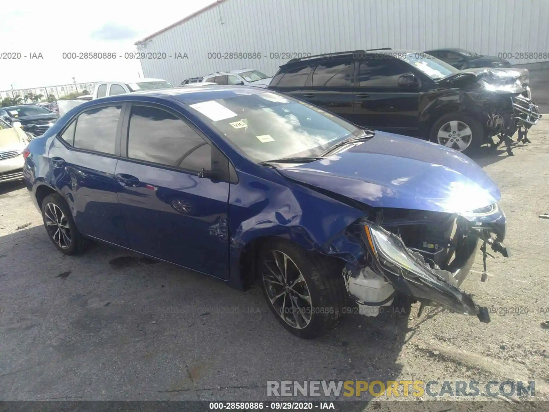 1 Photograph of a damaged car 2T1BURHE3KC168113 TOYOTA COROLLA 2019