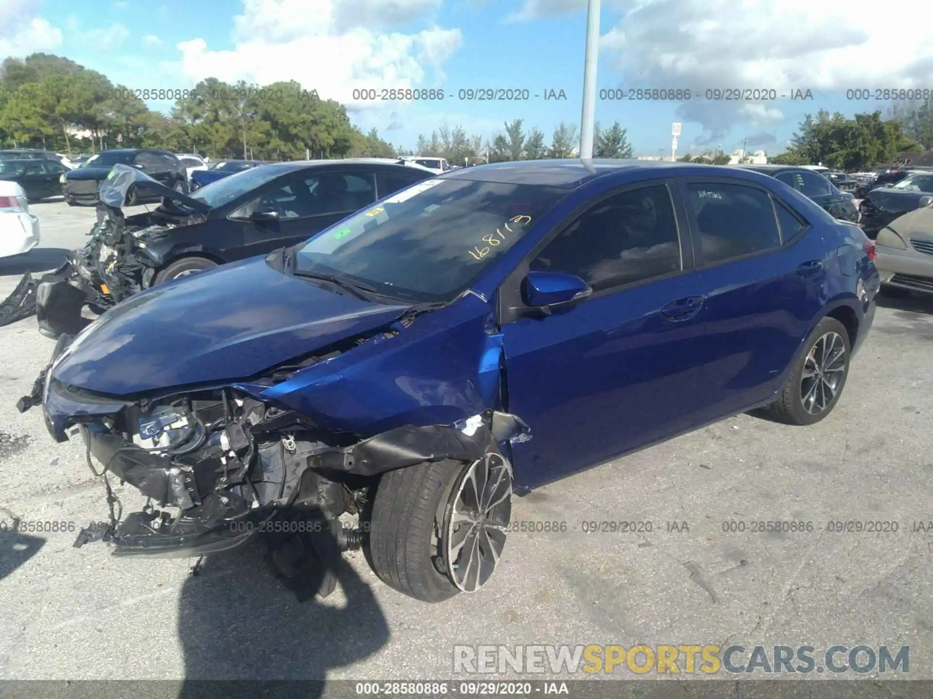 2 Photograph of a damaged car 2T1BURHE3KC168113 TOYOTA COROLLA 2019