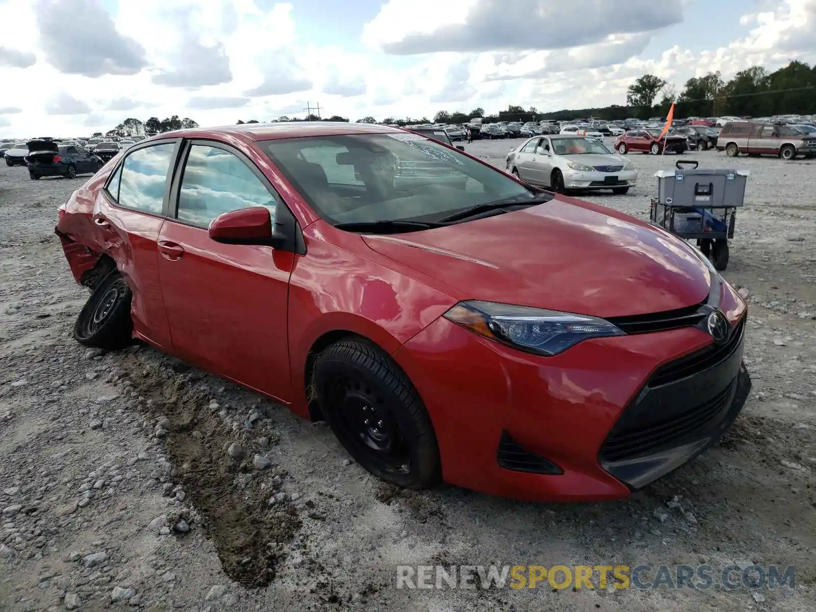 1 Photograph of a damaged car 2T1BURHE3KC169116 TOYOTA COROLLA 2019