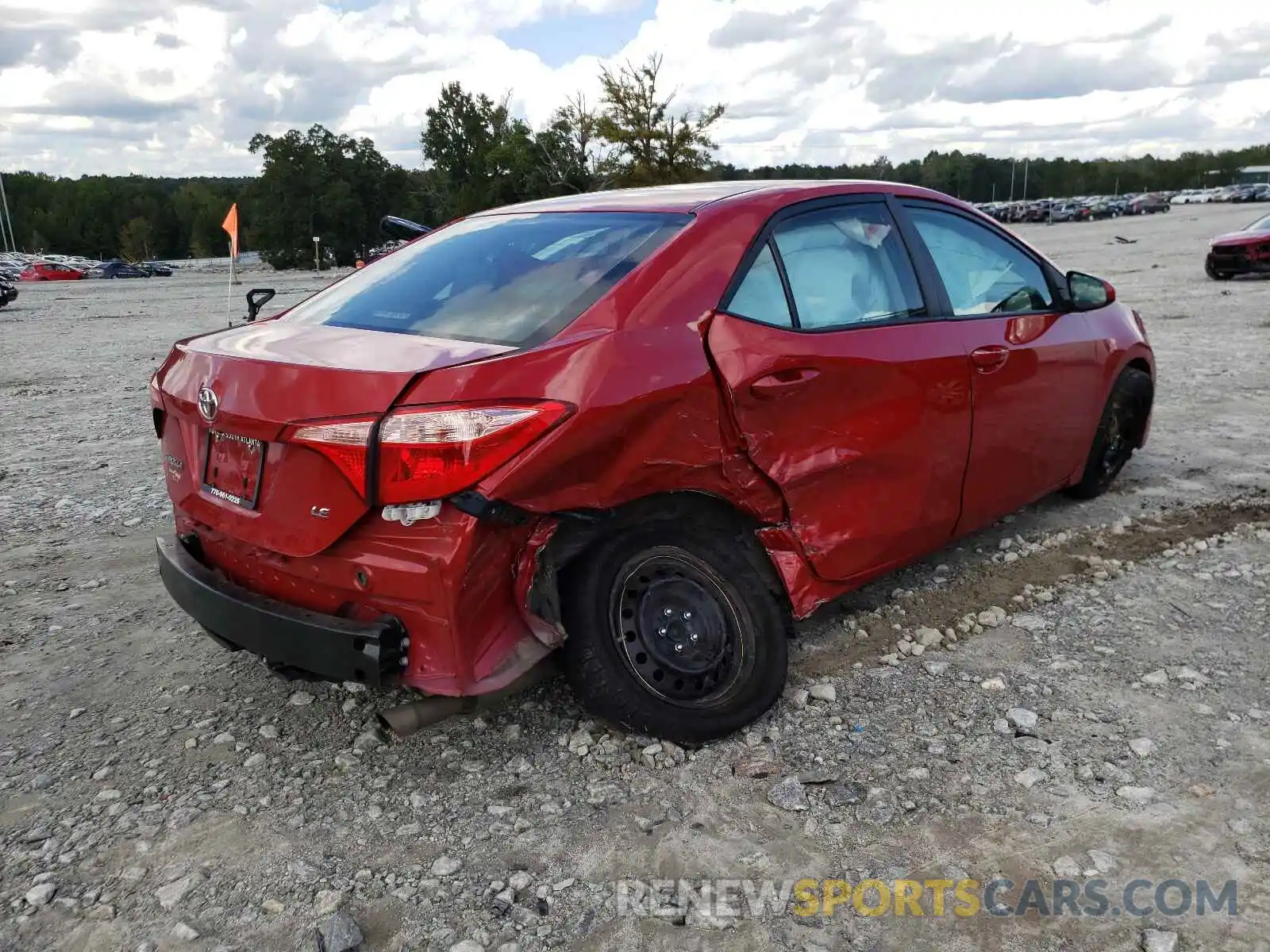 4 Фотография поврежденного автомобиля 2T1BURHE3KC169116 TOYOTA COROLLA 2019