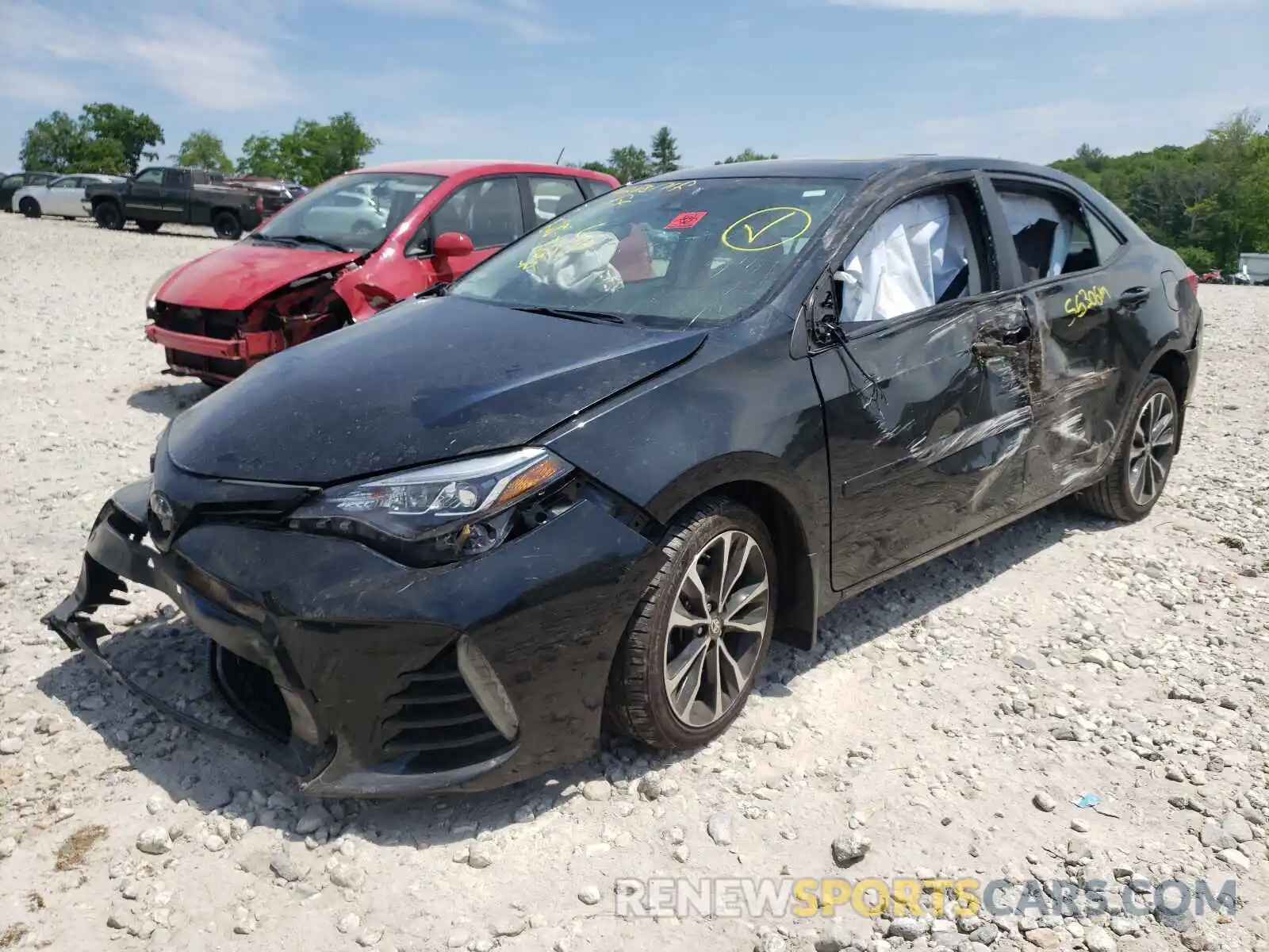 2 Фотография поврежденного автомобиля 2T1BURHE3KC169150 TOYOTA COROLLA 2019