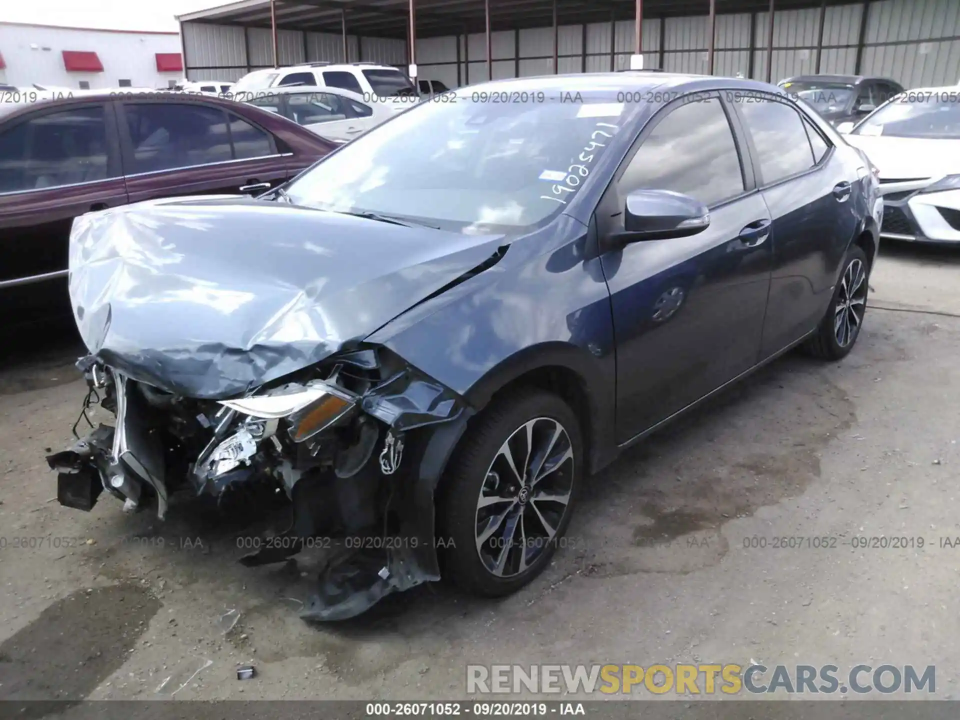 2 Photograph of a damaged car 2T1BURHE3KC169536 TOYOTA COROLLA 2019