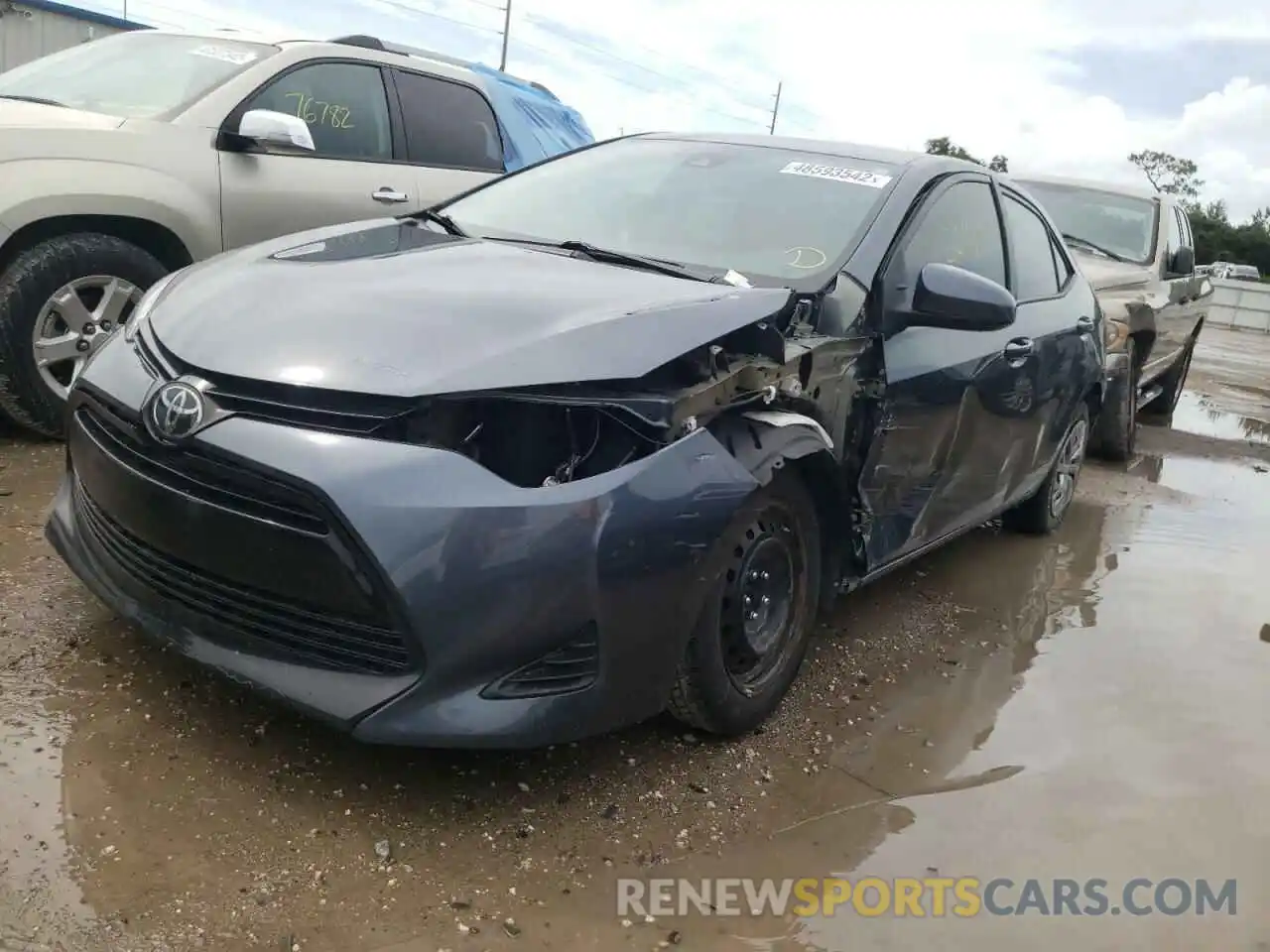 2 Photograph of a damaged car 2T1BURHE3KC169942 TOYOTA COROLLA 2019