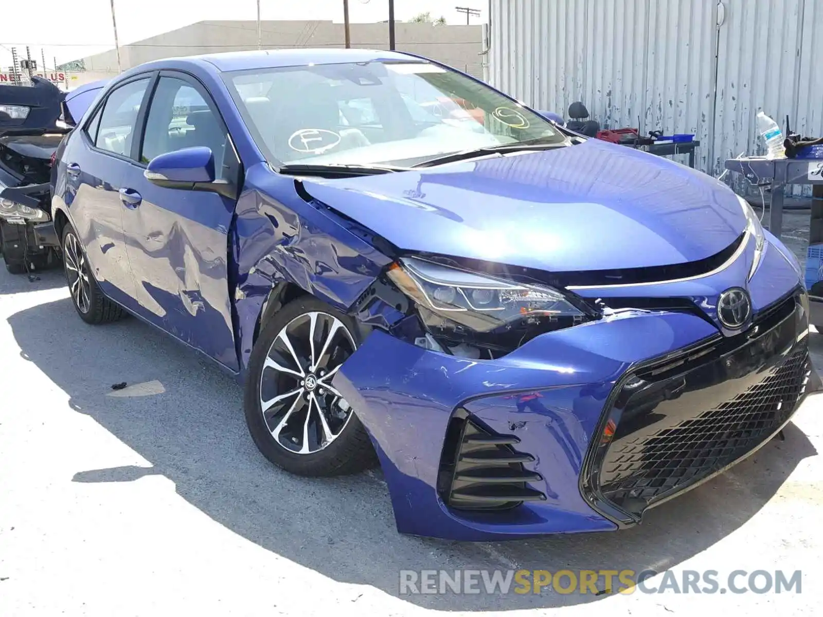 1 Photograph of a damaged car 2T1BURHE3KC170086 TOYOTA COROLLA 2019