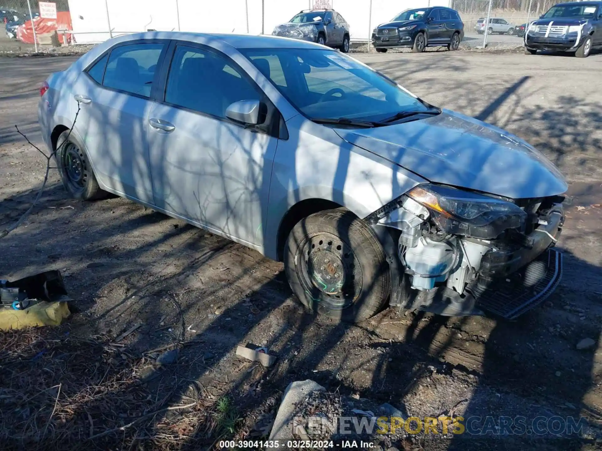 1 Photograph of a damaged car 2T1BURHE3KC170167 TOYOTA COROLLA 2019