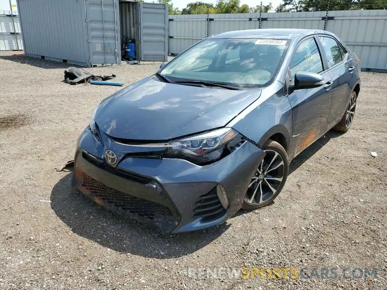 2 Photograph of a damaged car 2T1BURHE3KC171142 TOYOTA COROLLA 2019