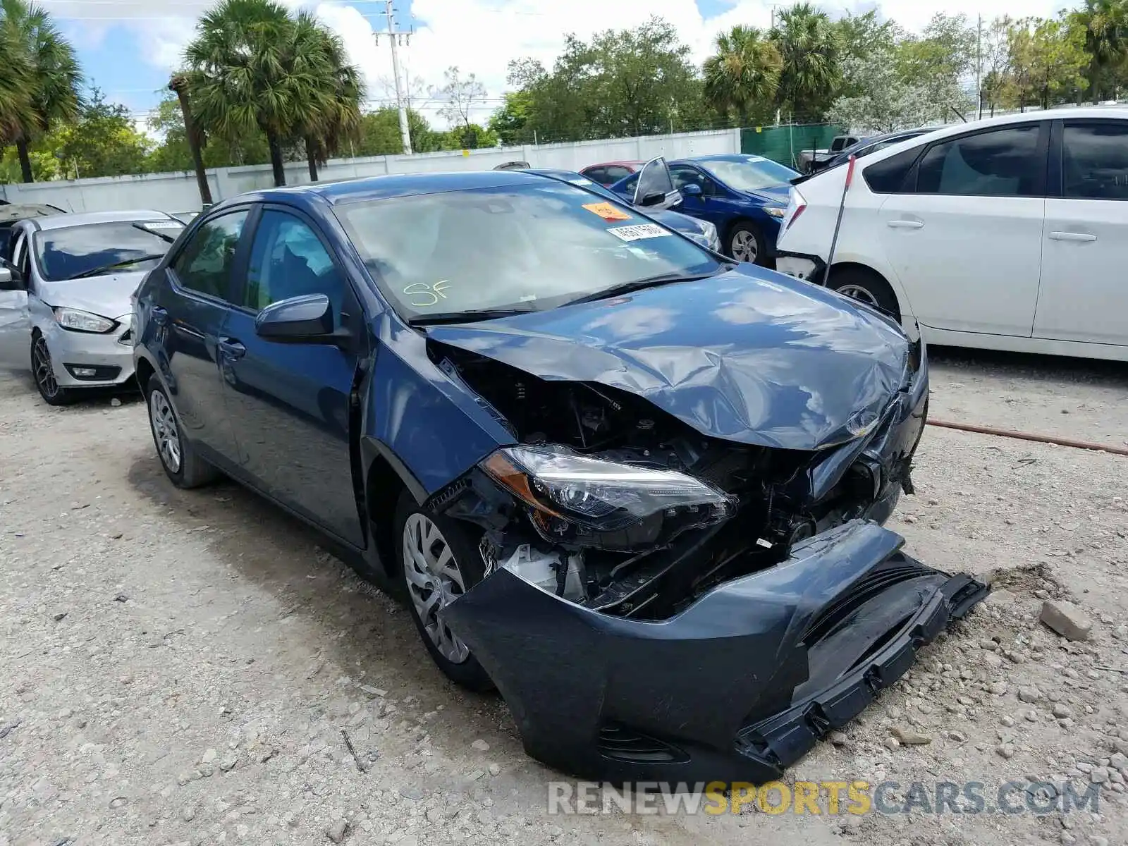 1 Photograph of a damaged car 2T1BURHE3KC171352 TOYOTA COROLLA 2019