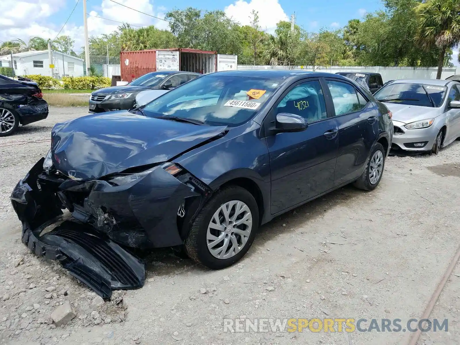 2 Photograph of a damaged car 2T1BURHE3KC171352 TOYOTA COROLLA 2019