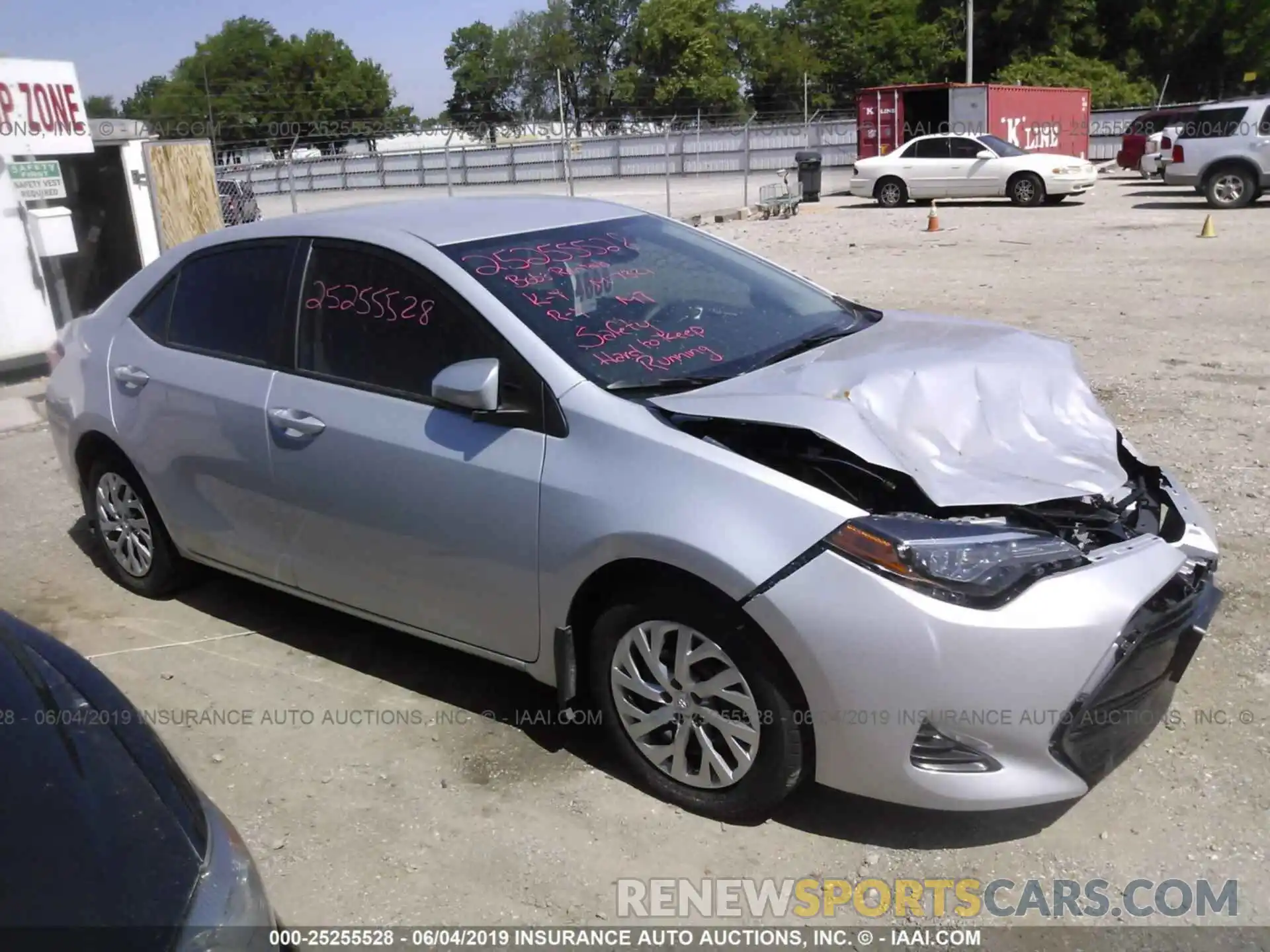 1 Photograph of a damaged car 2T1BURHE3KC171979 TOYOTA COROLLA 2019