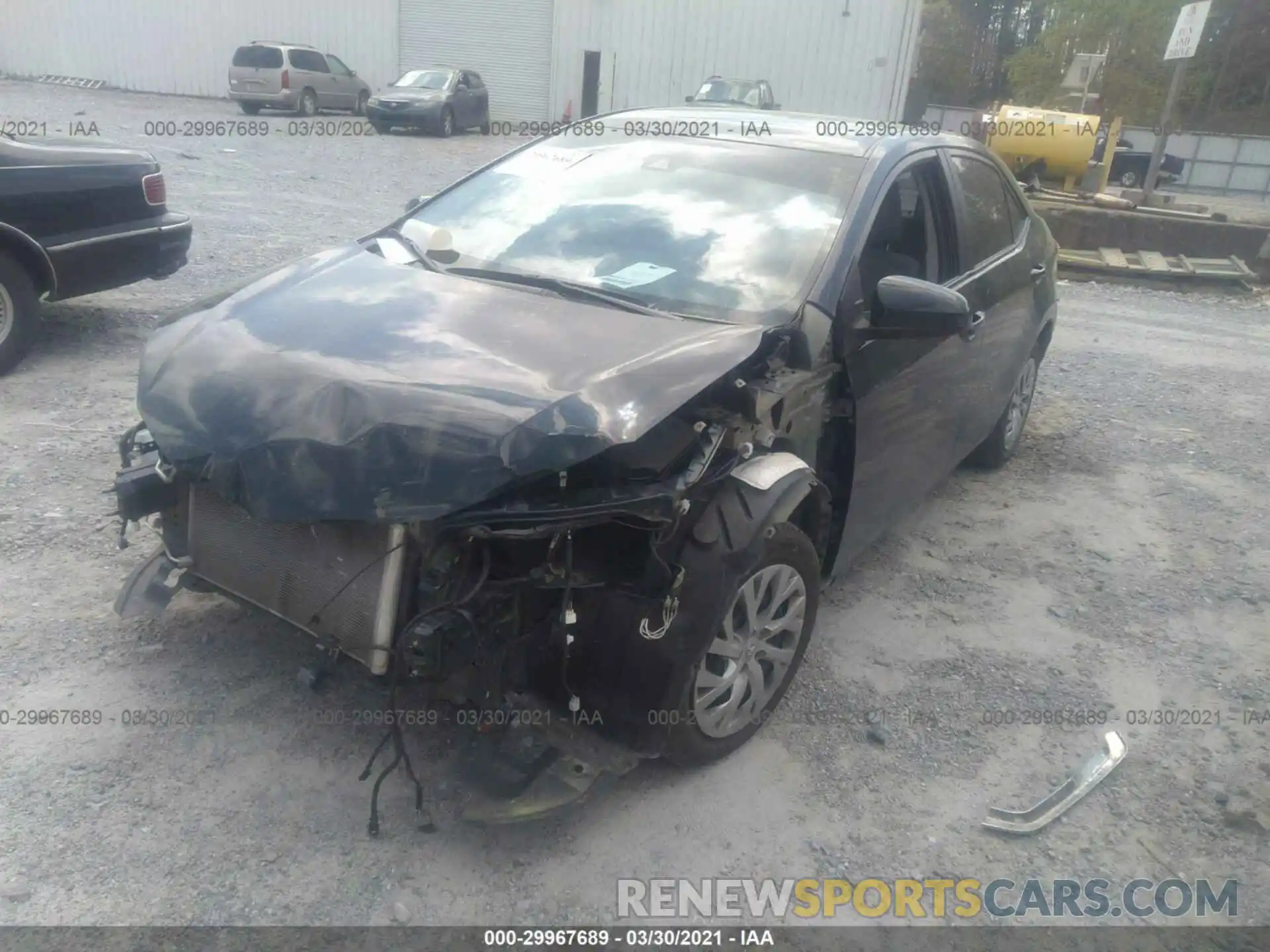 2 Фотография поврежденного автомобиля 2T1BURHE3KC172713 TOYOTA COROLLA 2019