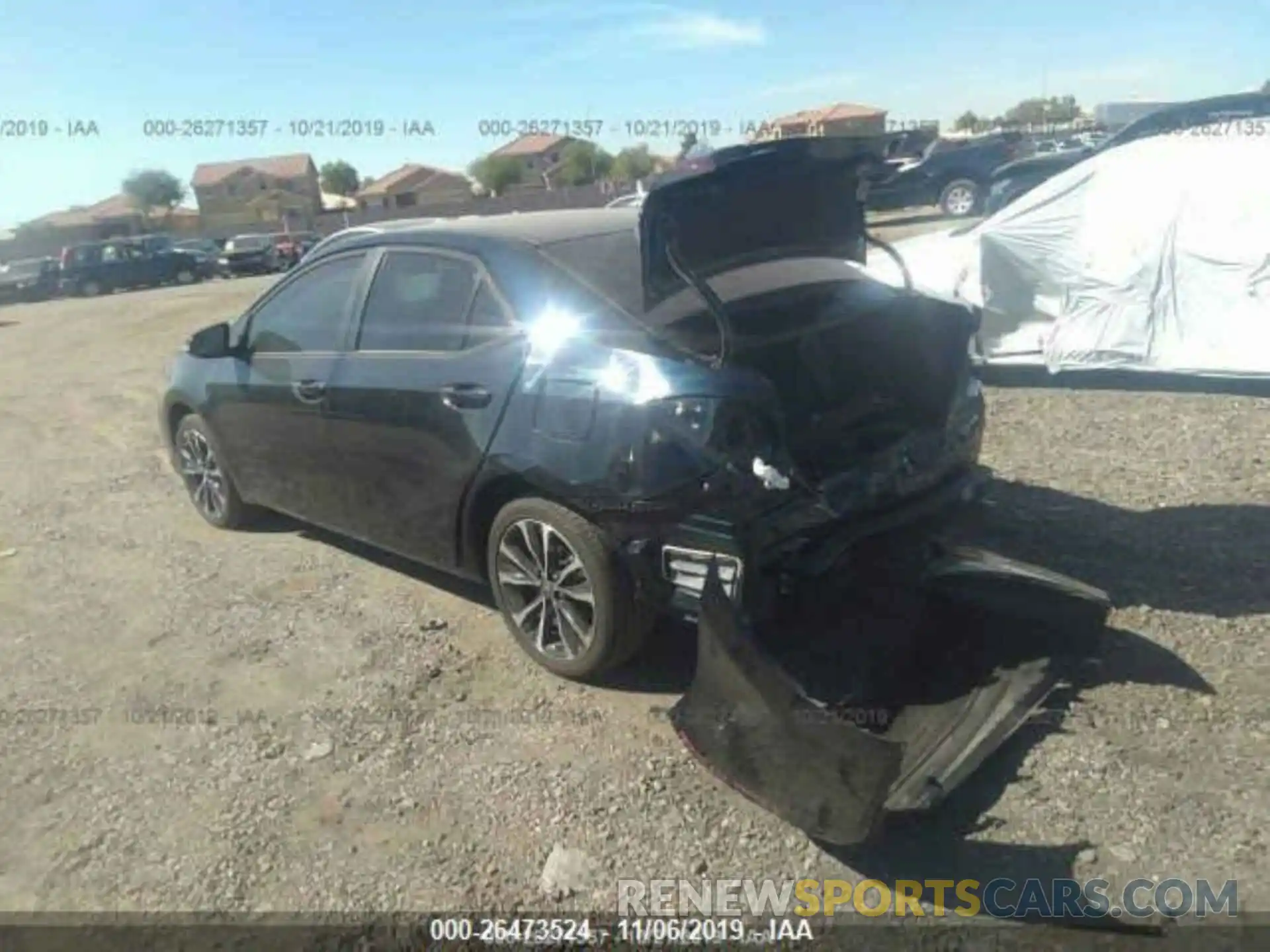 3 Photograph of a damaged car 2T1BURHE3KC172744 TOYOTA COROLLA 2019