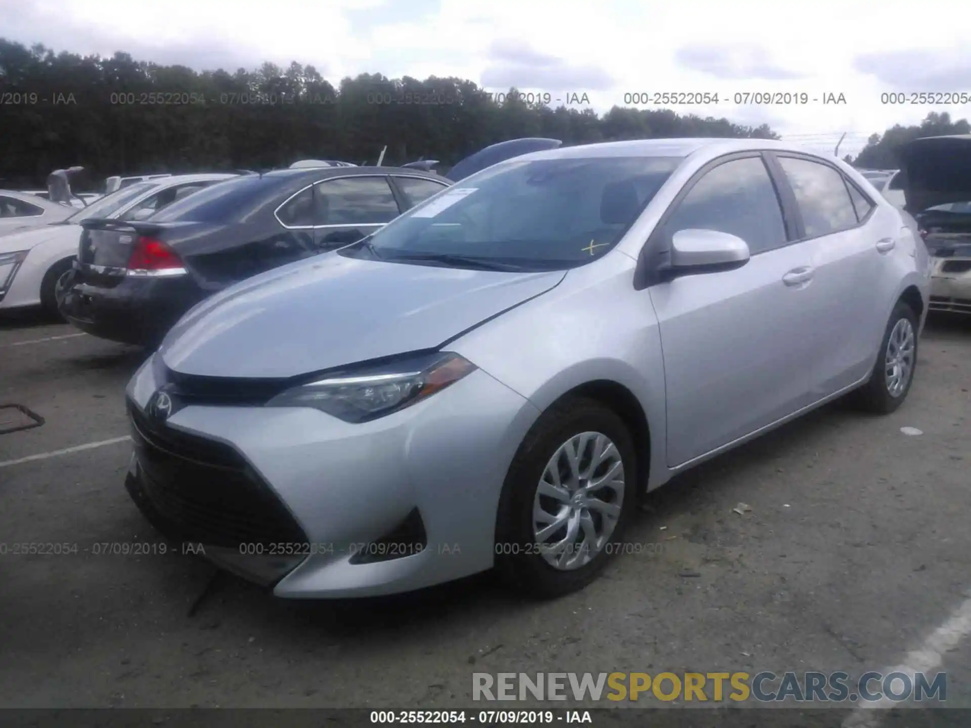 2 Photograph of a damaged car 2T1BURHE3KC173537 TOYOTA COROLLA 2019