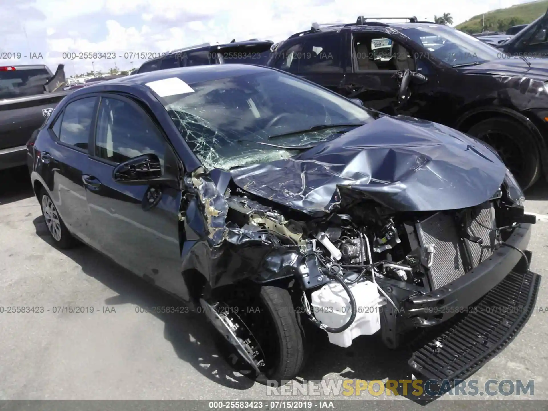 1 Photograph of a damaged car 2T1BURHE3KC173571 TOYOTA COROLLA 2019