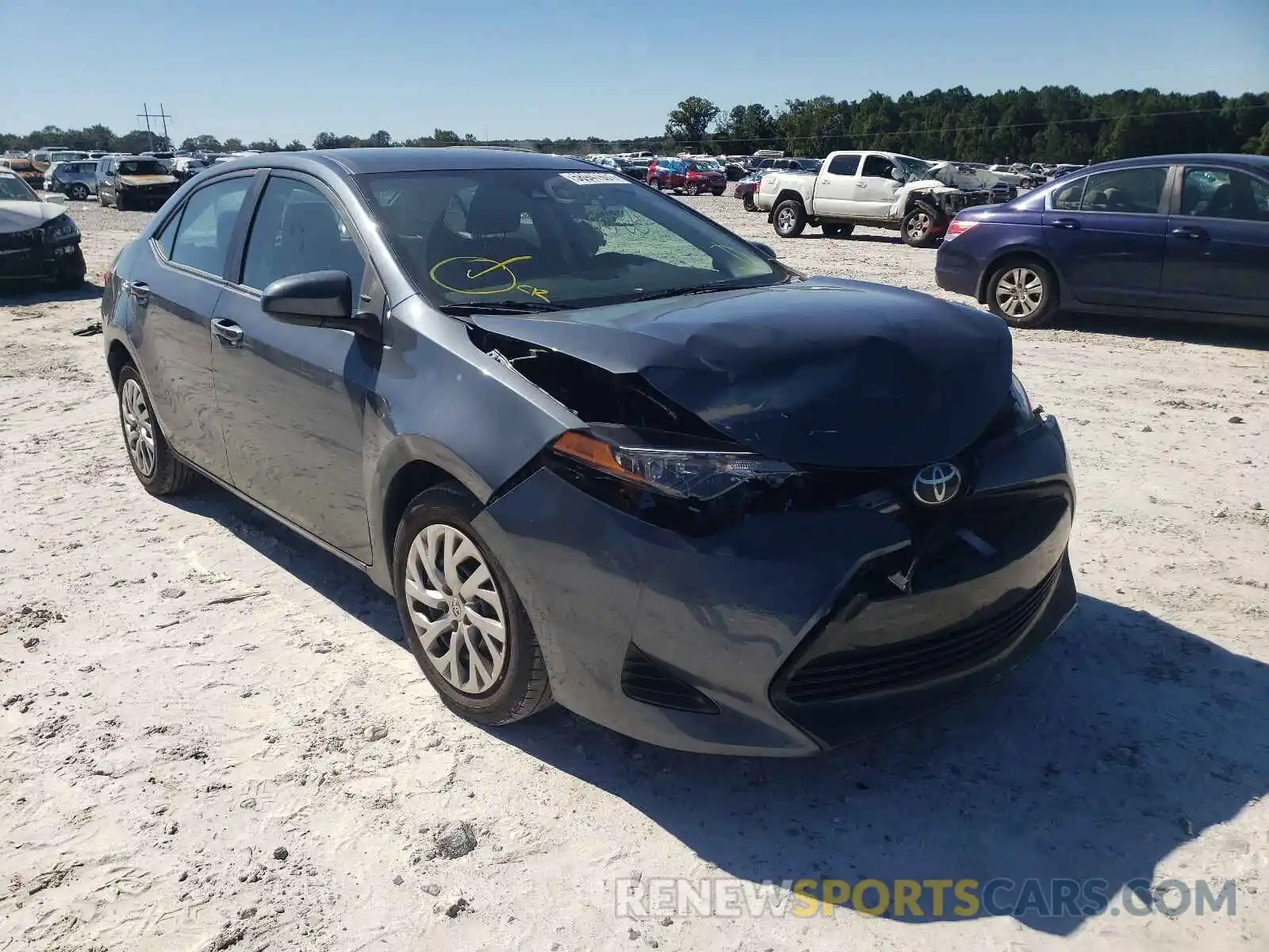 1 Photograph of a damaged car 2T1BURHE3KC174364 TOYOTA COROLLA 2019