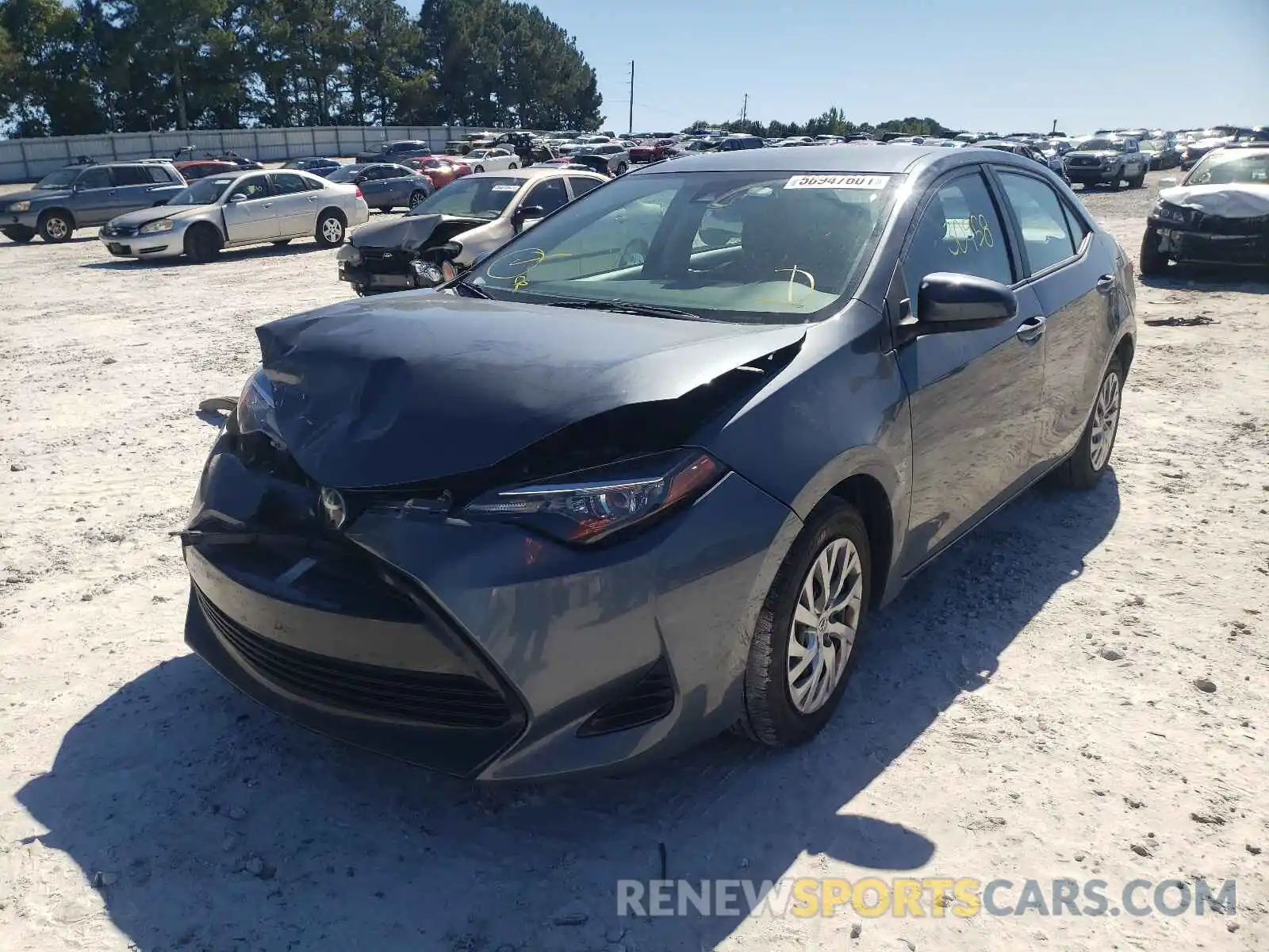 2 Photograph of a damaged car 2T1BURHE3KC174364 TOYOTA COROLLA 2019