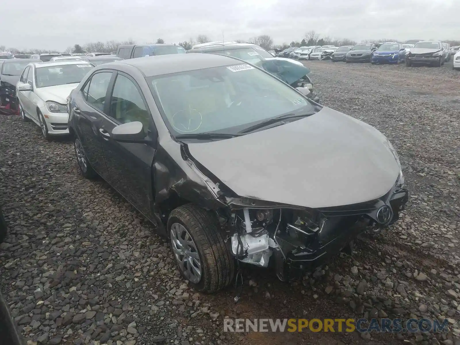 1 Photograph of a damaged car 2T1BURHE3KC175353 TOYOTA COROLLA 2019