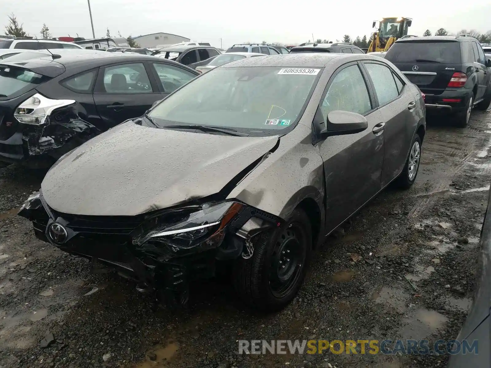 2 Photograph of a damaged car 2T1BURHE3KC175353 TOYOTA COROLLA 2019