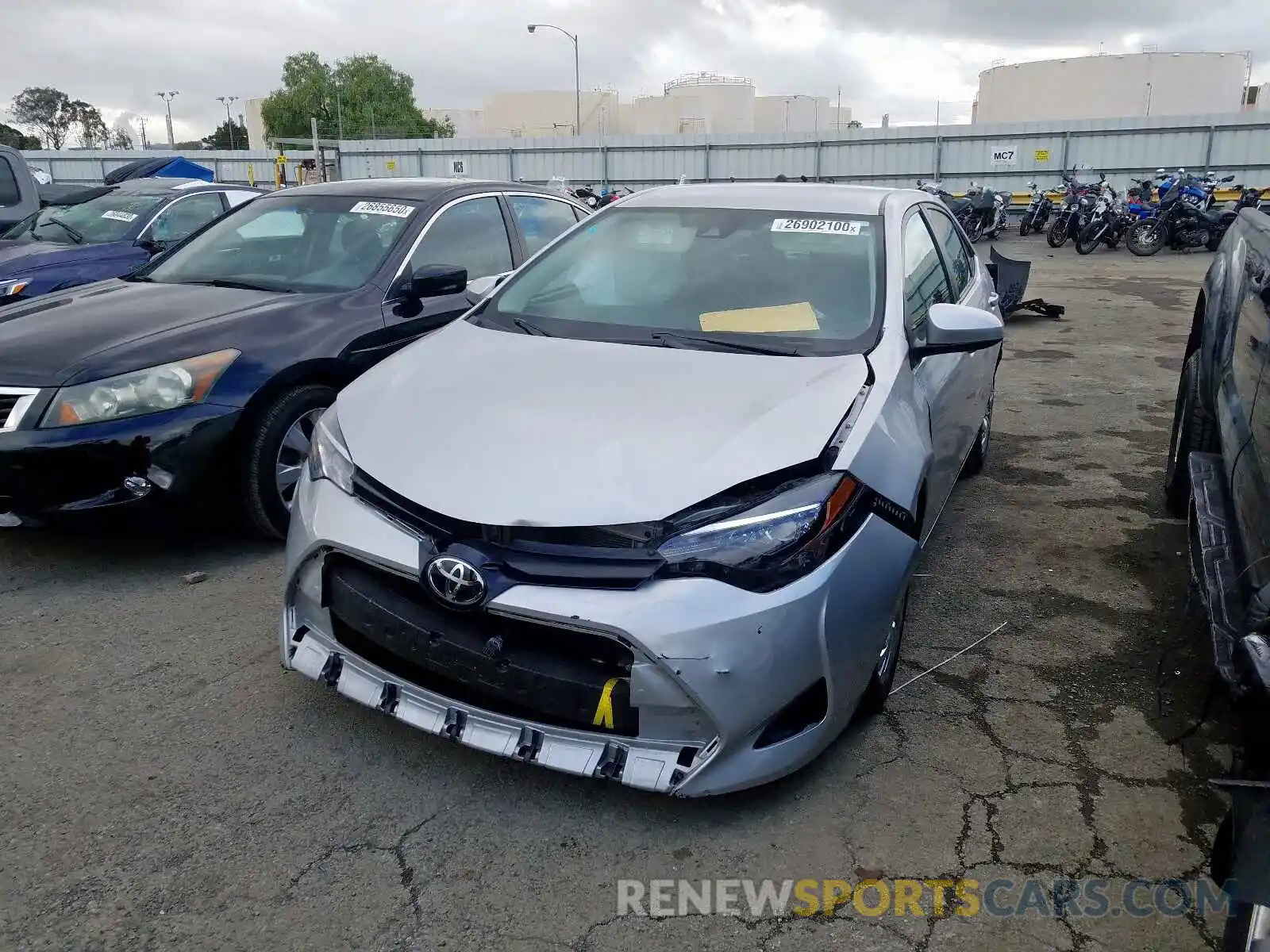 2 Photograph of a damaged car 2T1BURHE3KC175935 TOYOTA COROLLA 2019