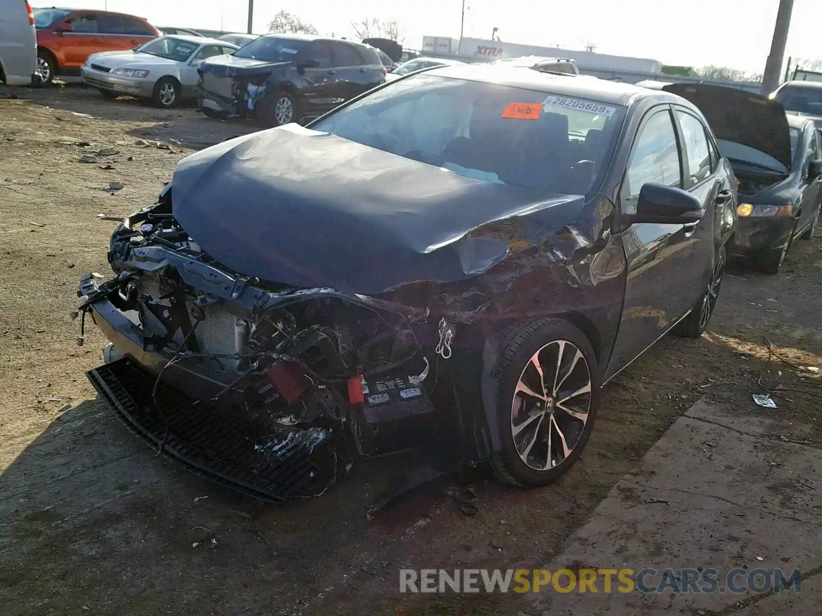 2 Photograph of a damaged car 2T1BURHE3KC175997 TOYOTA COROLLA 2019