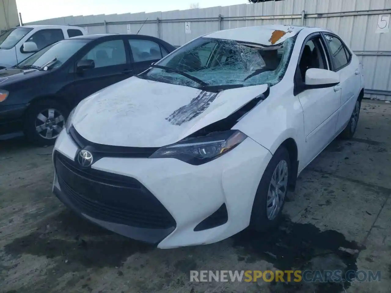 2 Photograph of a damaged car 2T1BURHE3KC176745 TOYOTA COROLLA 2019