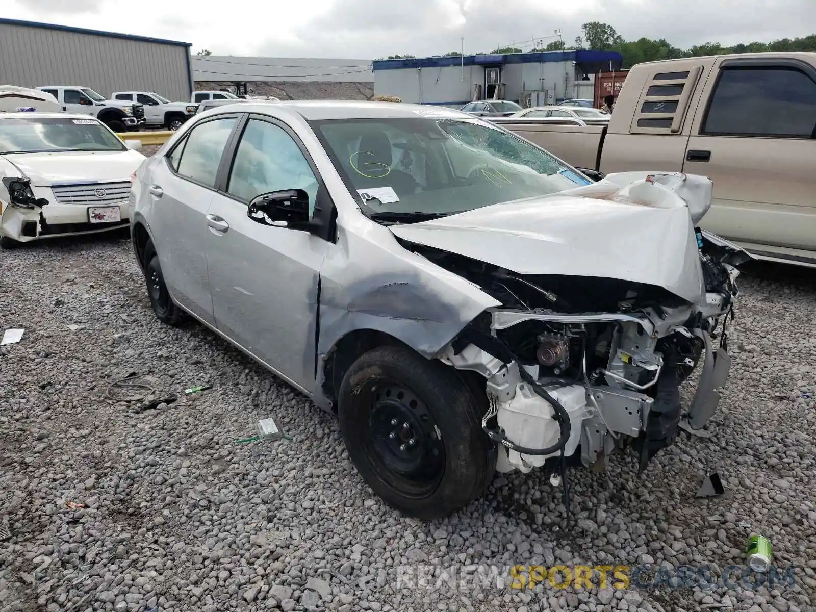 1 Photograph of a damaged car 2T1BURHE3KC177197 TOYOTA COROLLA 2019