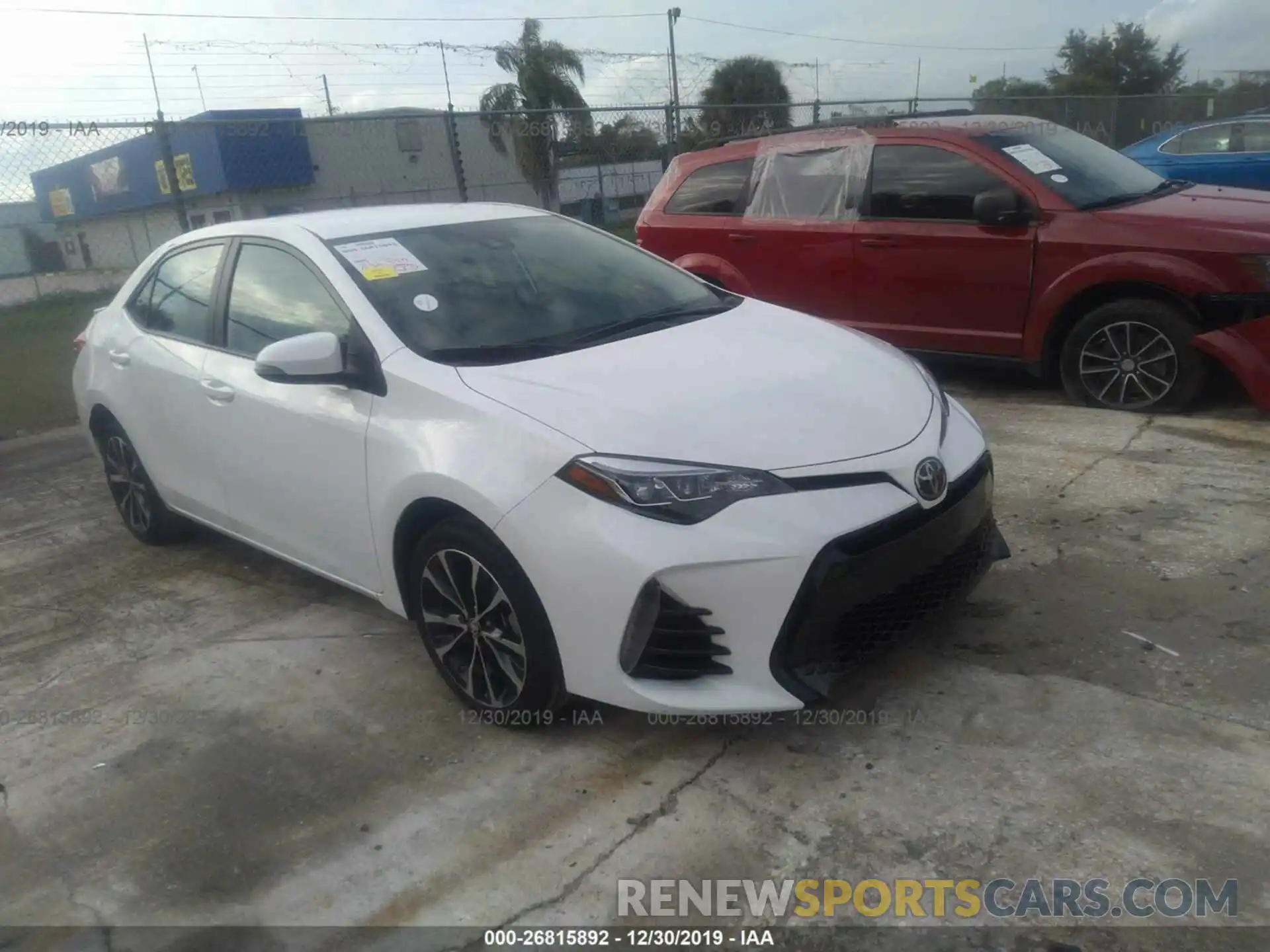 1 Photograph of a damaged car 2T1BURHE3KC177863 TOYOTA COROLLA 2019