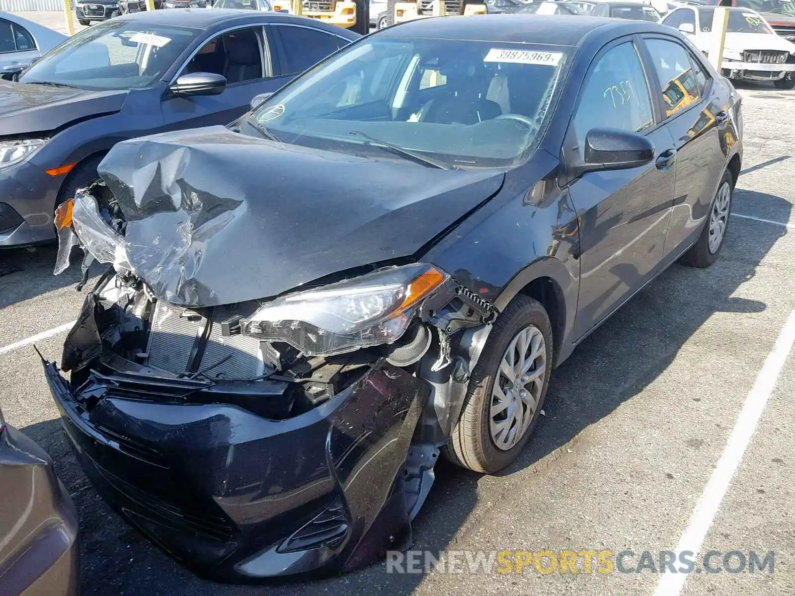 2 Photograph of a damaged car 2T1BURHE3KC178074 TOYOTA COROLLA 2019