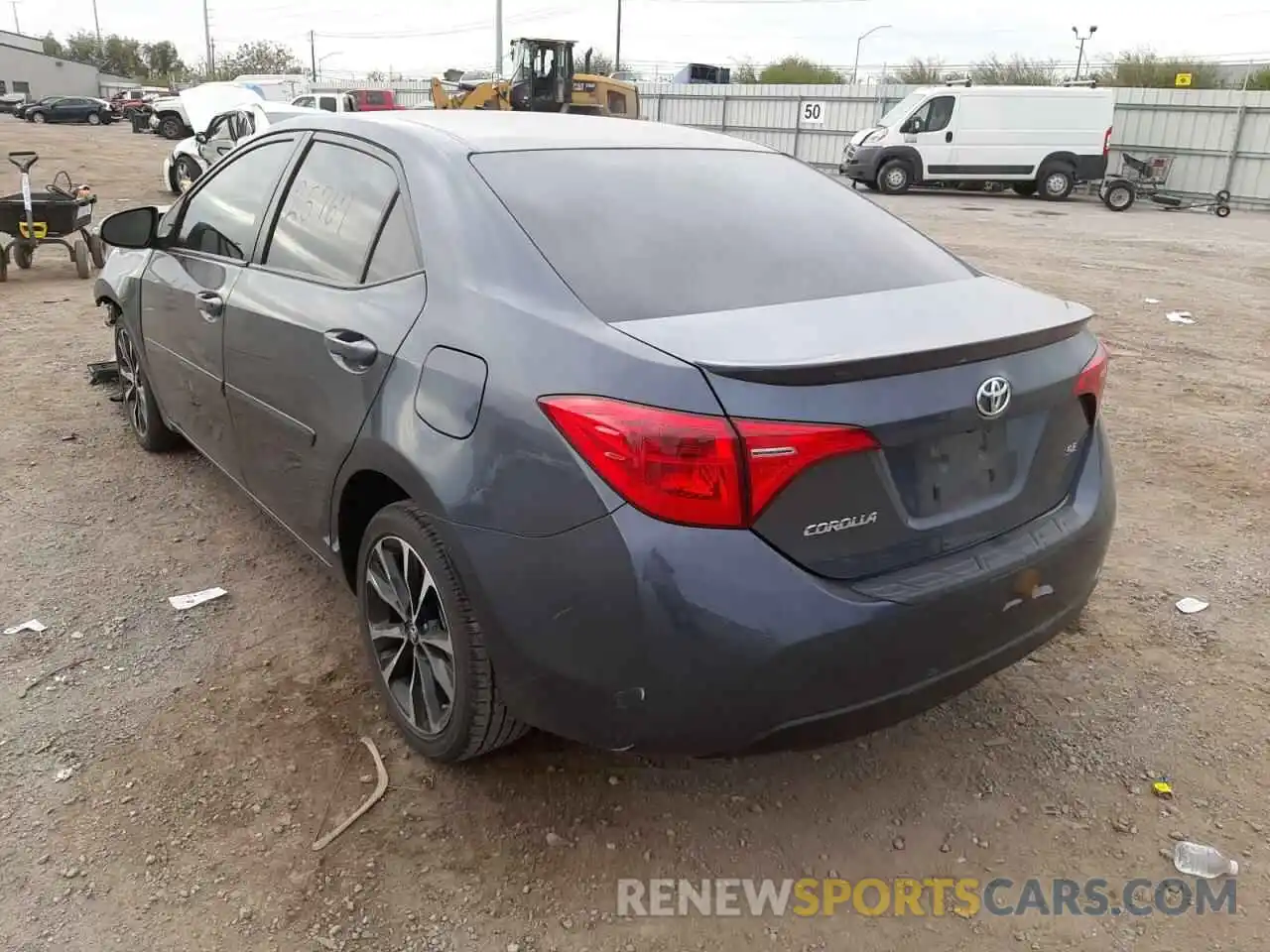 3 Photograph of a damaged car 2T1BURHE3KC178107 TOYOTA COROLLA 2019