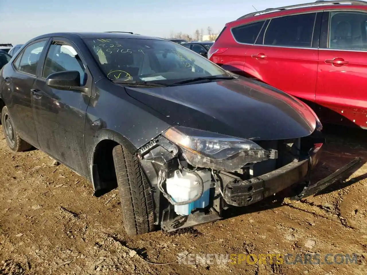 1 Photograph of a damaged car 2T1BURHE3KC178138 TOYOTA COROLLA 2019