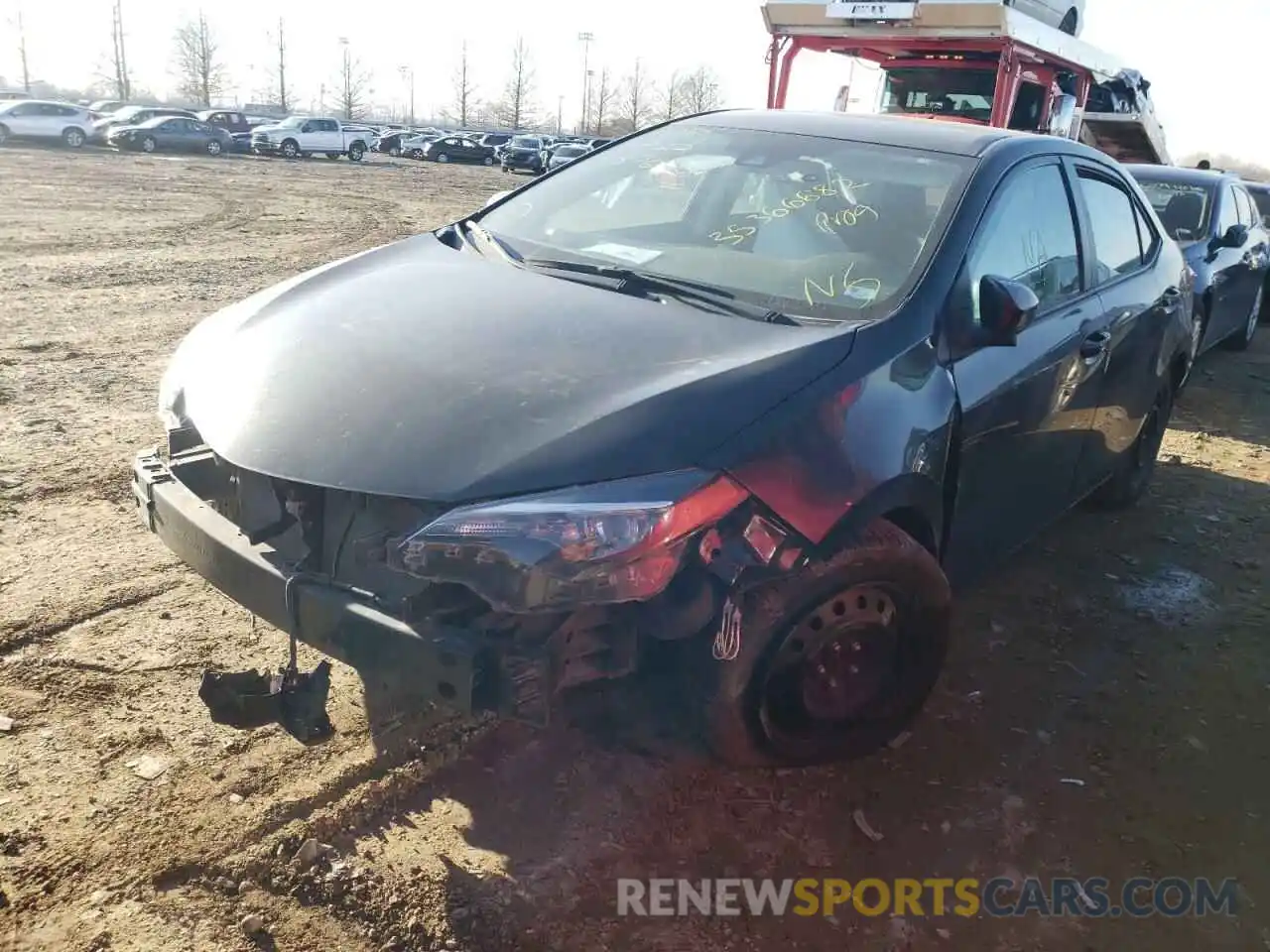 2 Photograph of a damaged car 2T1BURHE3KC178138 TOYOTA COROLLA 2019