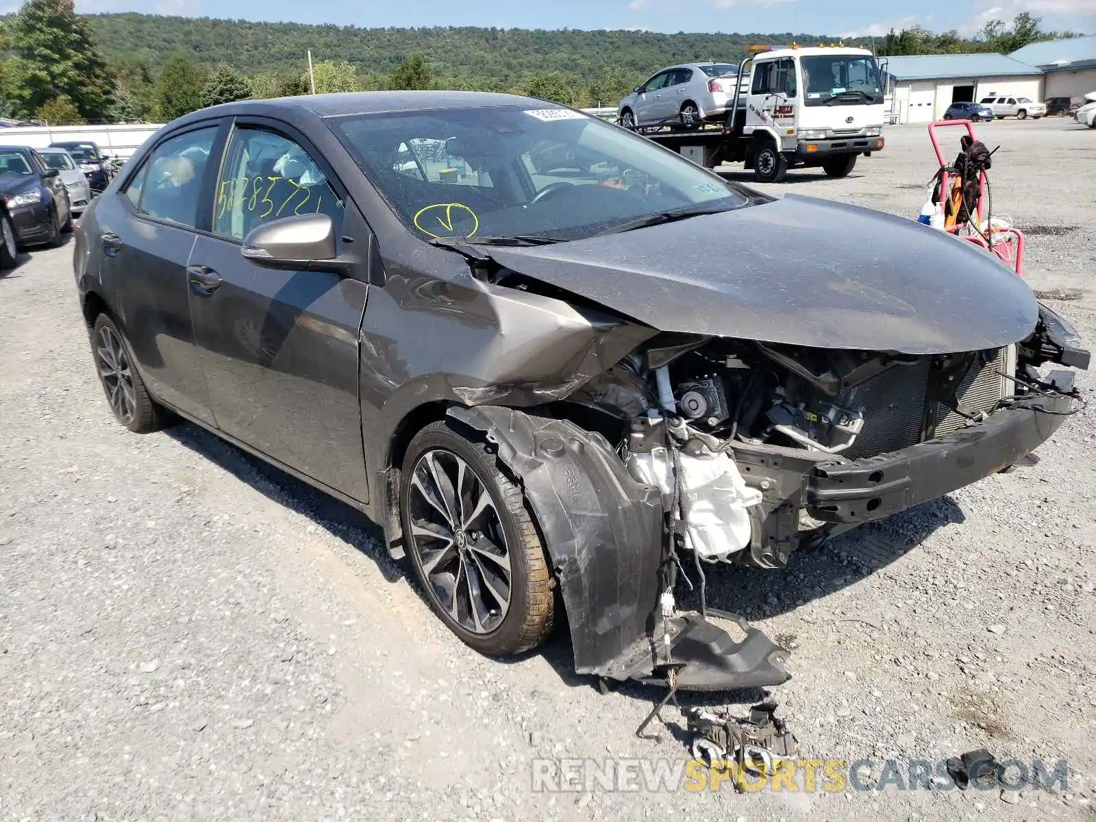 1 Photograph of a damaged car 2T1BURHE3KC178236 TOYOTA COROLLA 2019